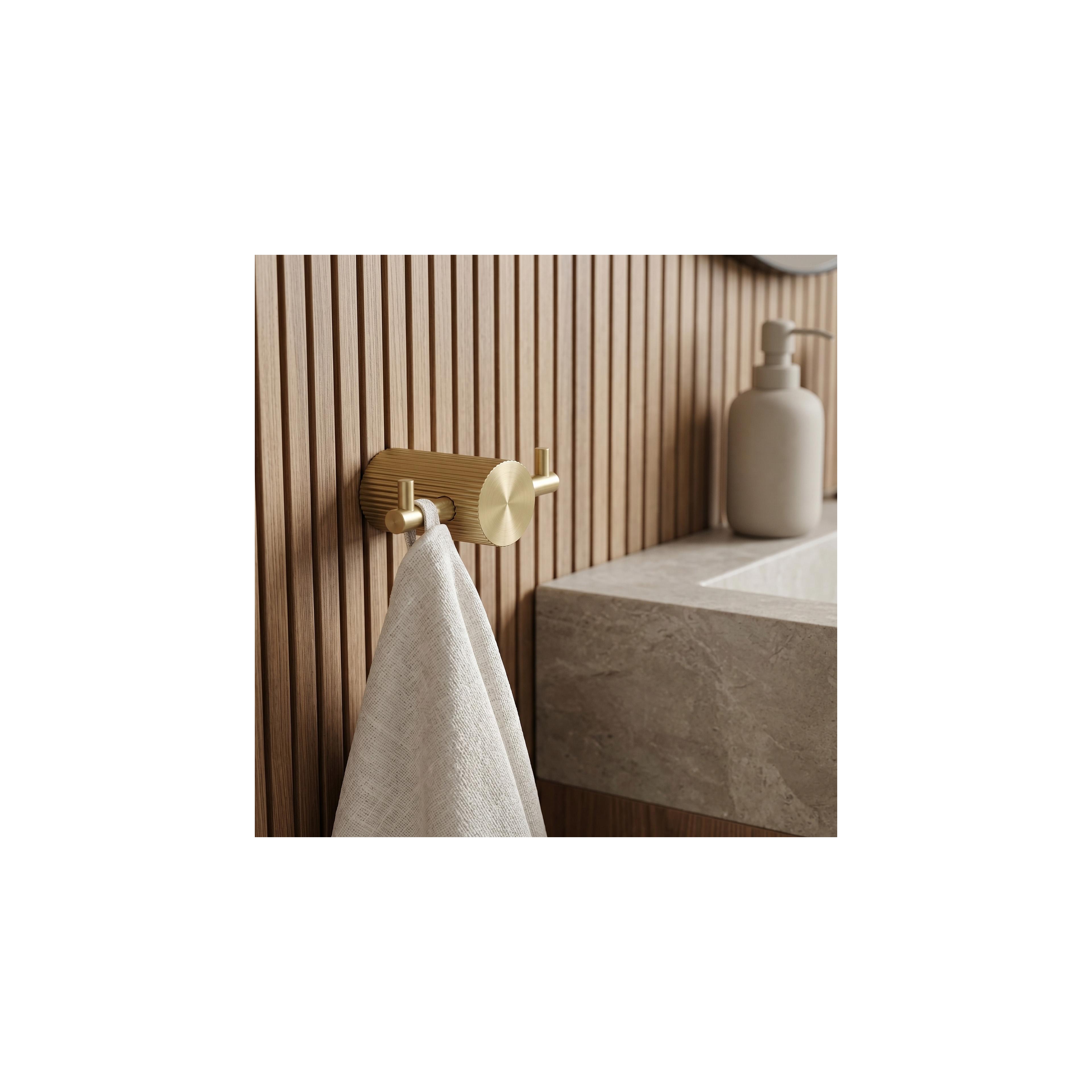 Badezimmerhaken 64104A SOLO Brush Gold