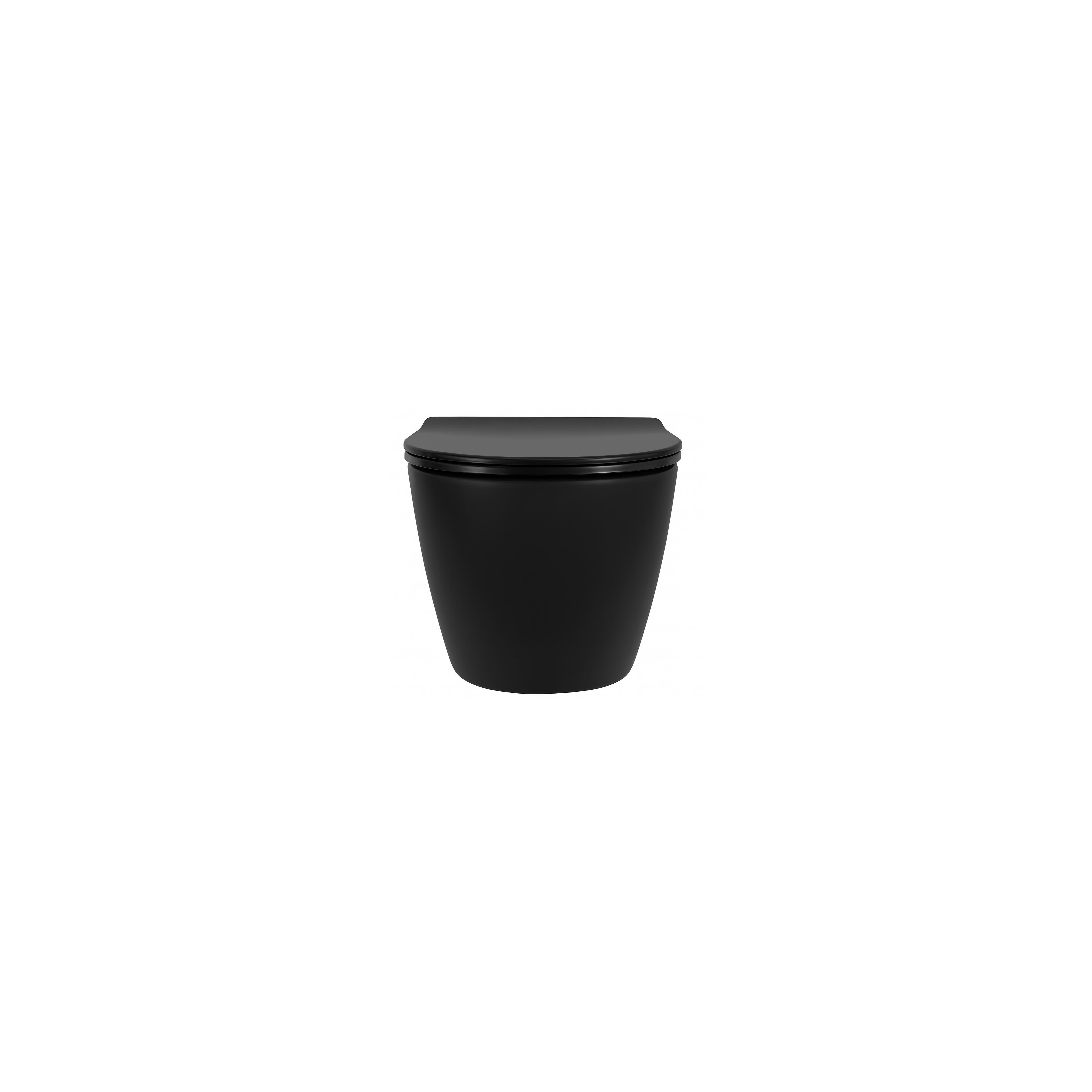 Toilet bowl Rea Carlo Mini Tornado NF BLACK MATT