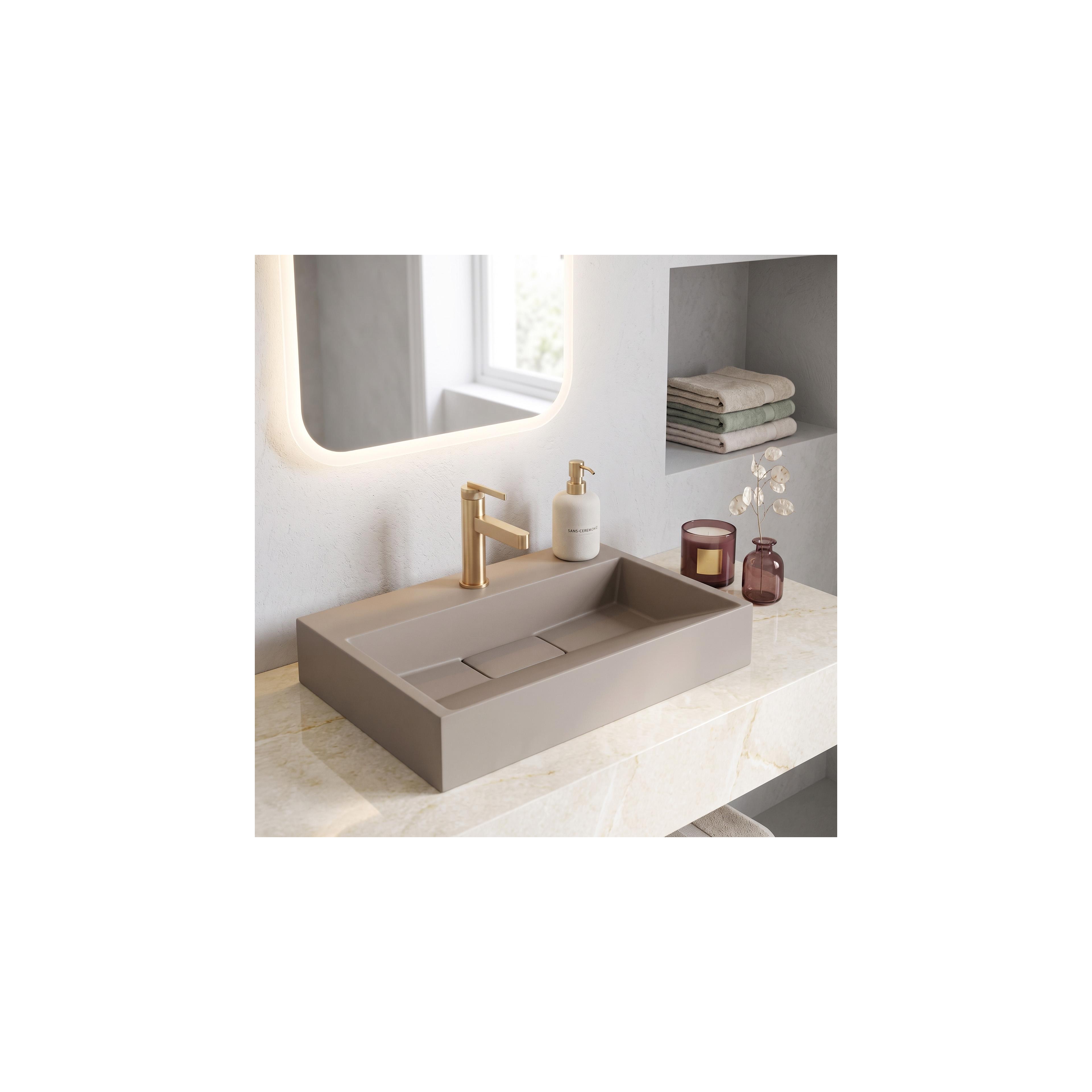 Konglomerāta izlietne Rea GOYA 60CM Taupe