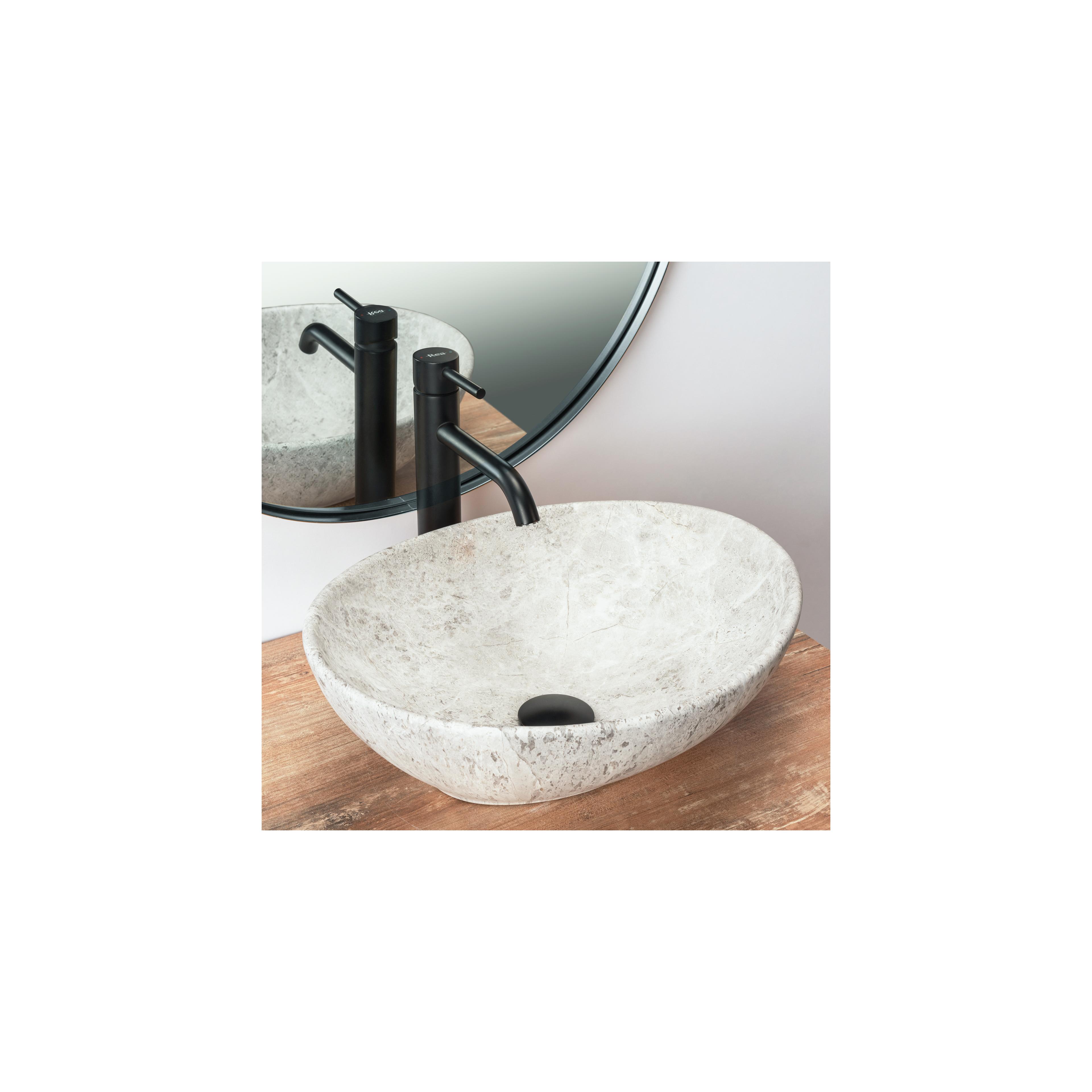 Countertop washbasin REA Sofia Light Stone