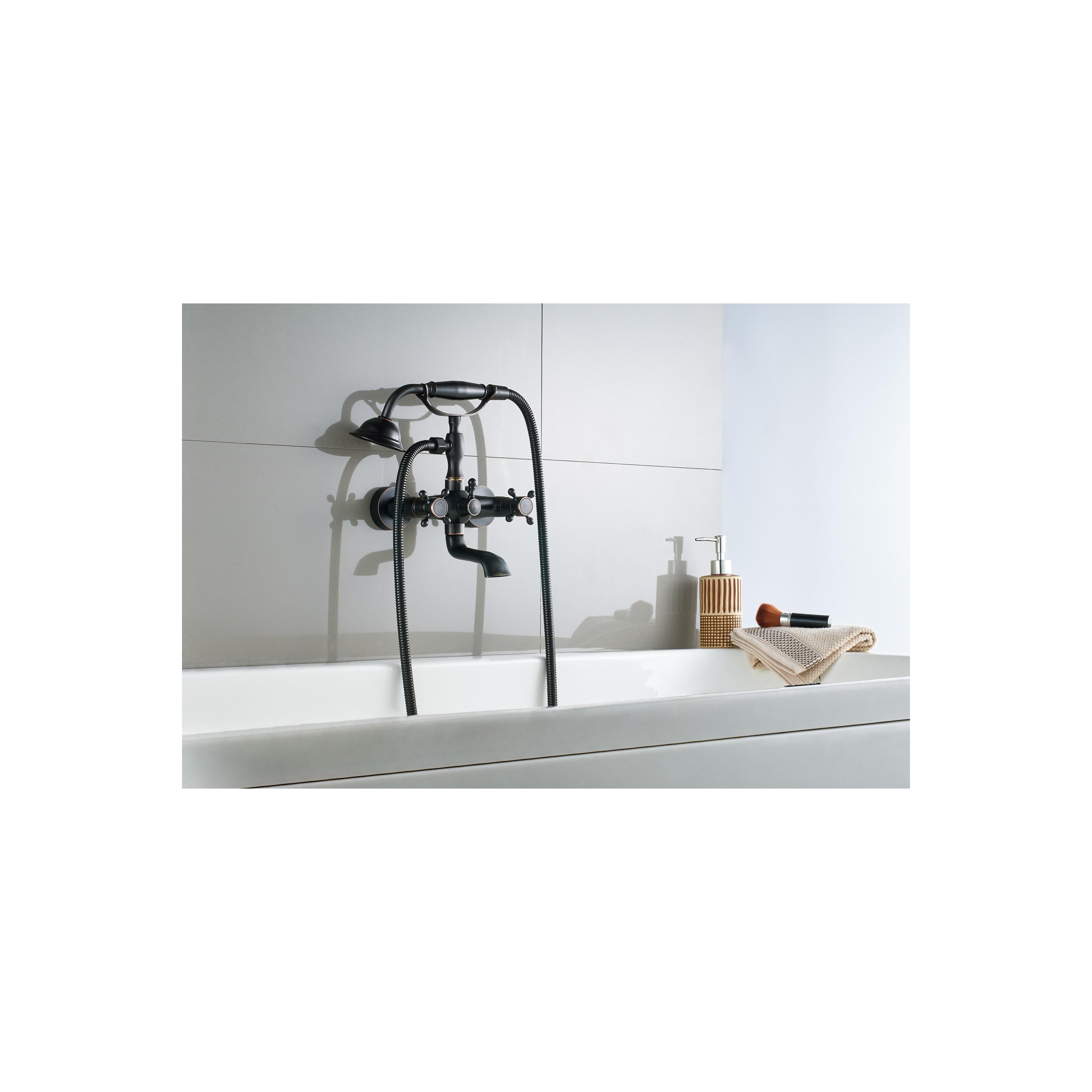 Wannenarmatur Rea Retro Old Black