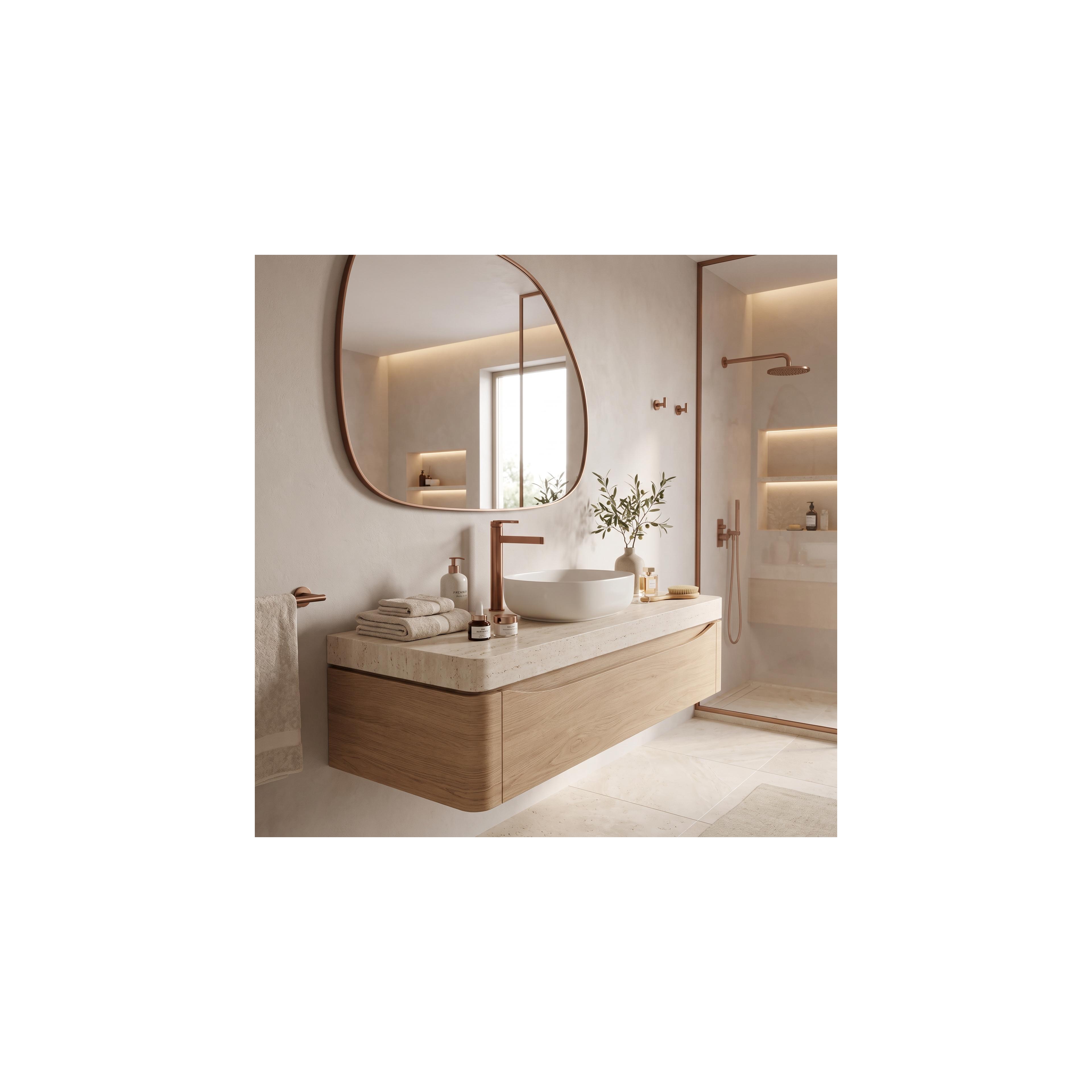 Bathroom faucet Rea Grace Brush Copper High