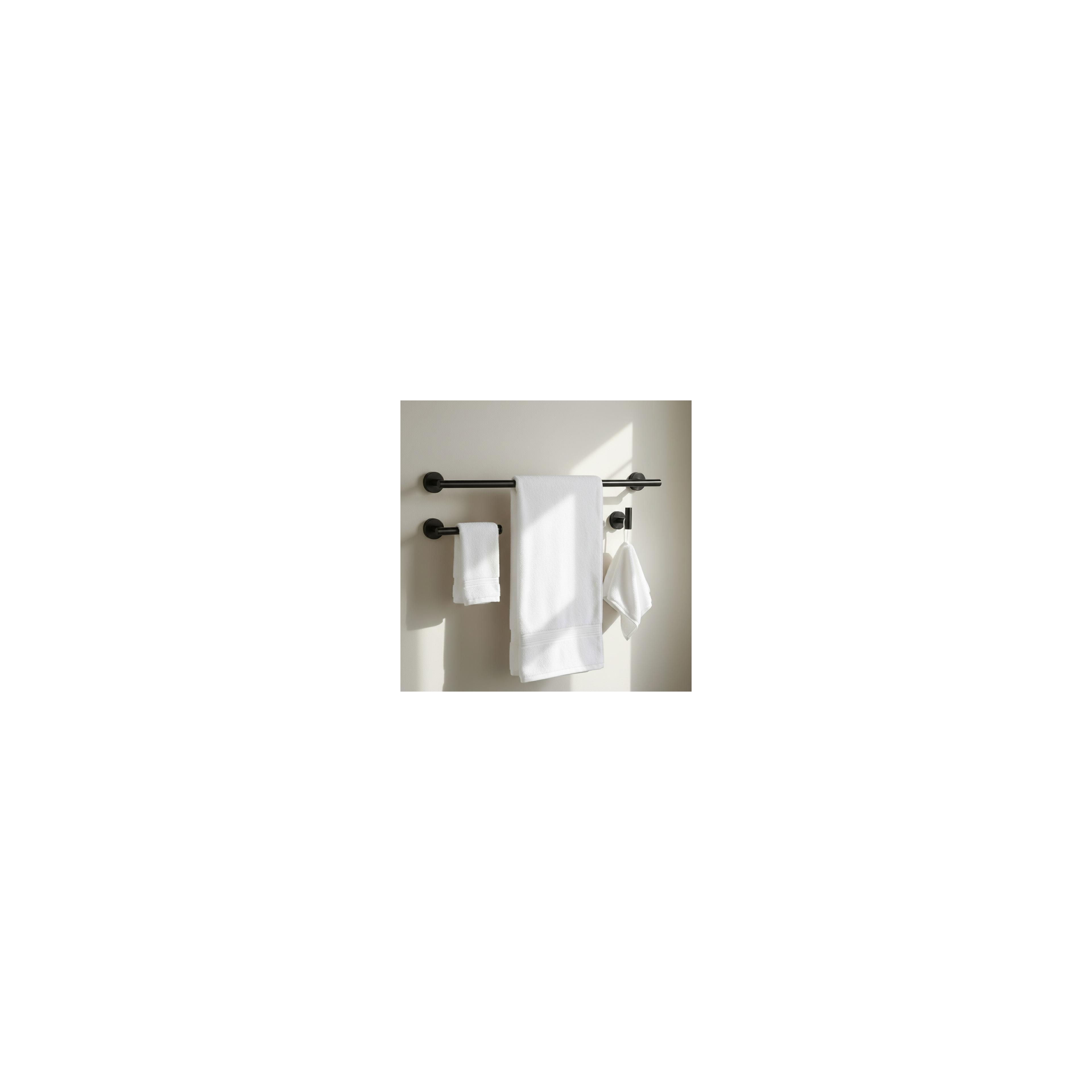 Badezimmer-Accessoire-Set Ari Black 4-teilig