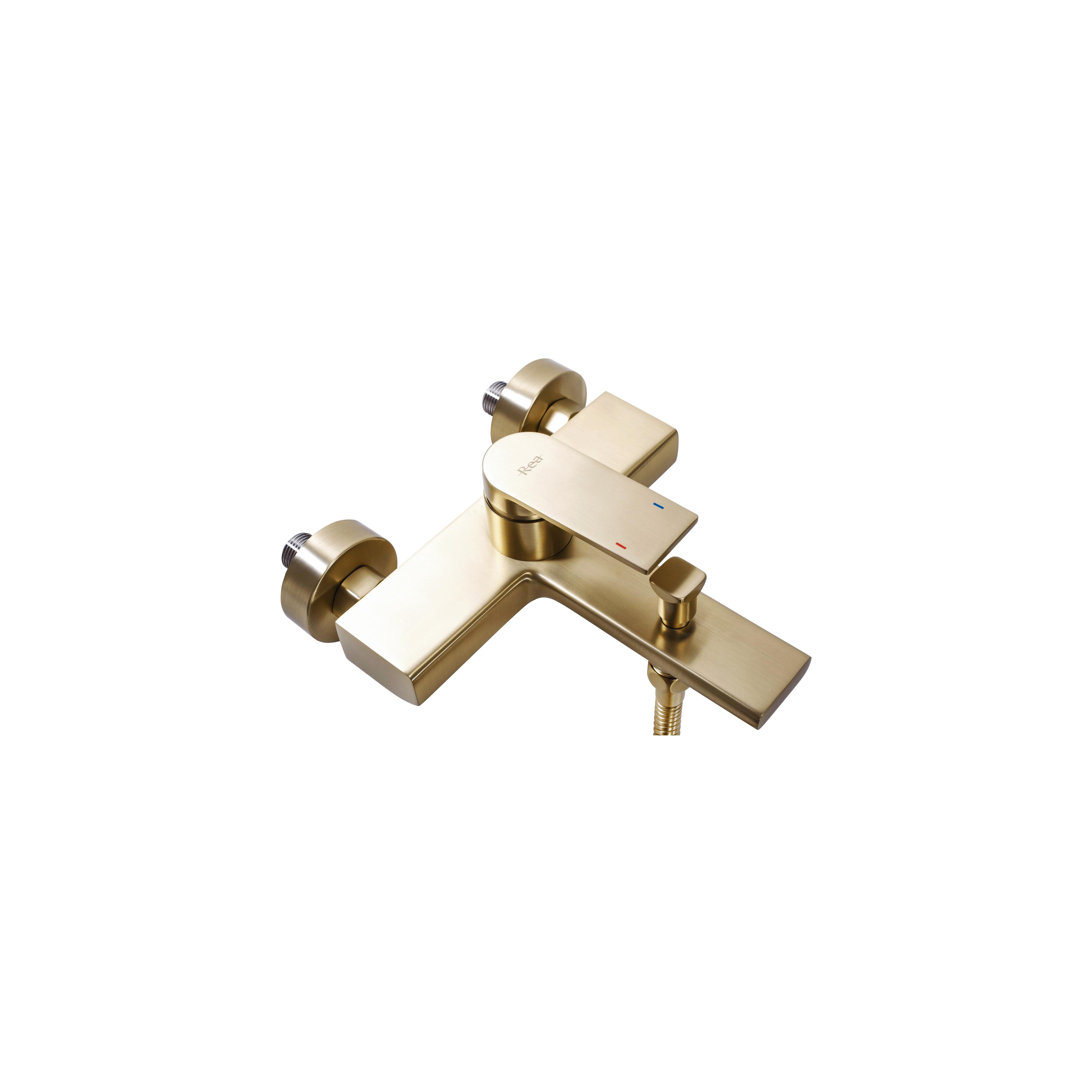 Wannenarmatur REA Verso Brush  Gold