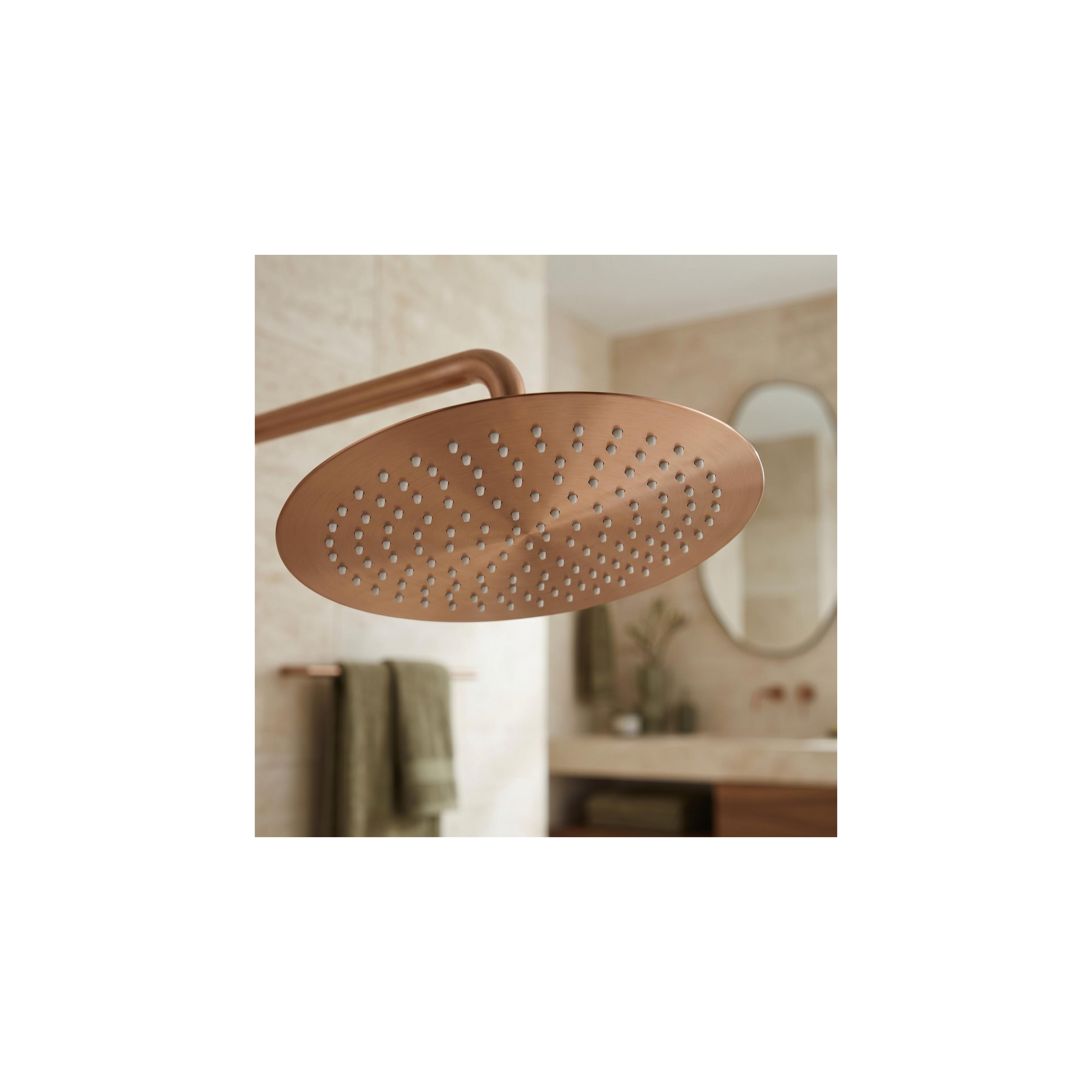 Kerek esőztető zuhanyfej REA JS-P014BRG 30cm Brush Copper