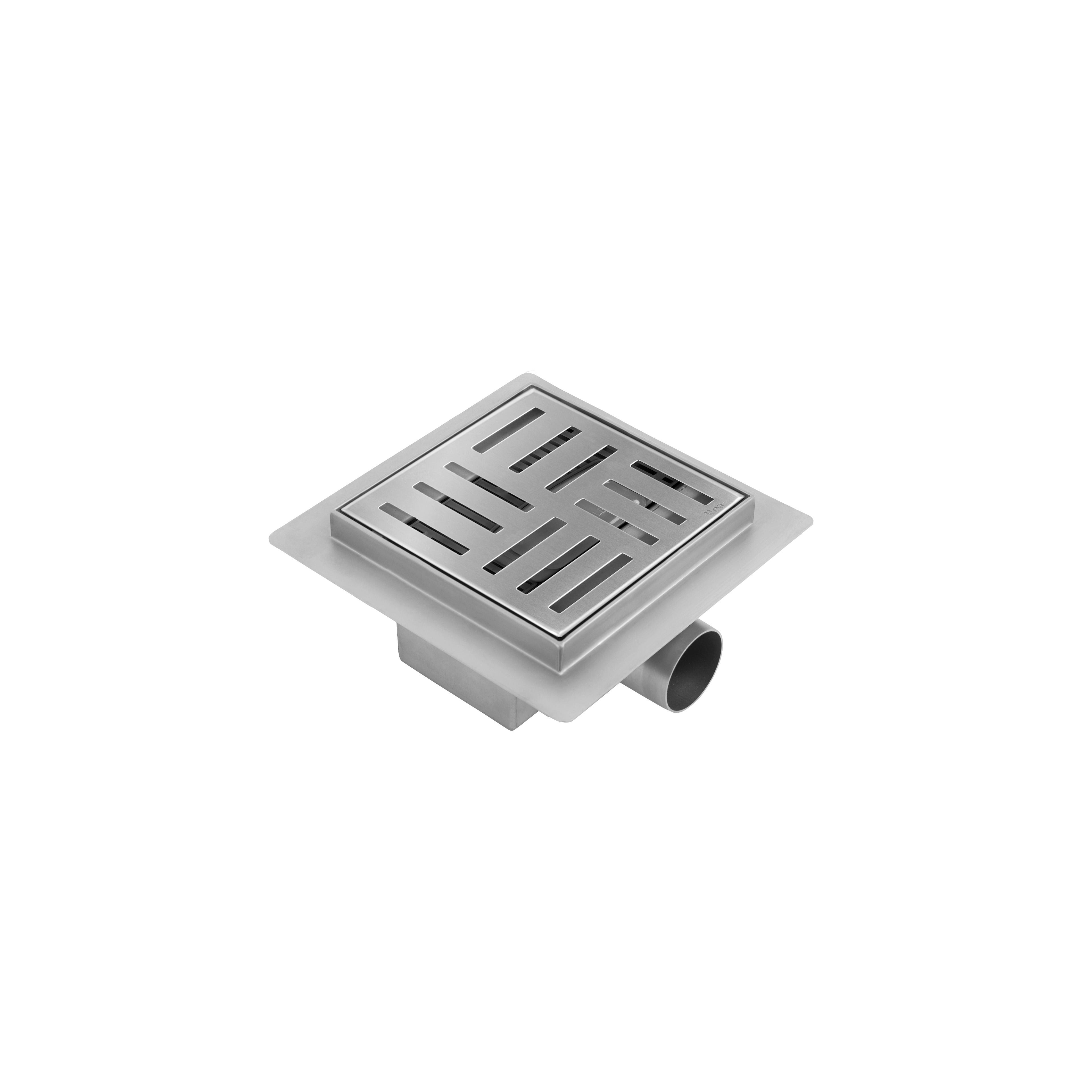 Duschrinne REA CROSS 150x150 Nickel Brush