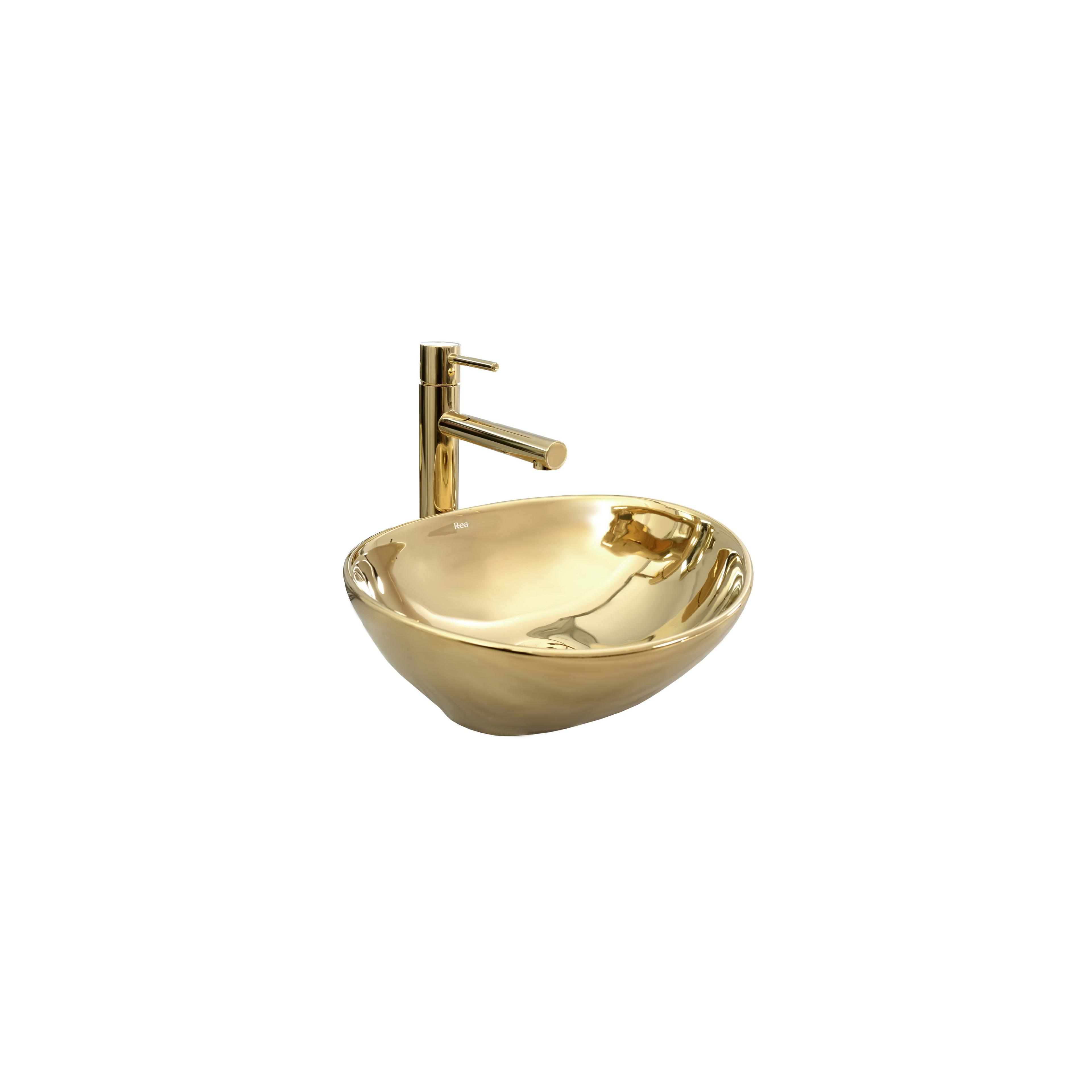 Aufsatzwaschbecken Rea Sofia Gold