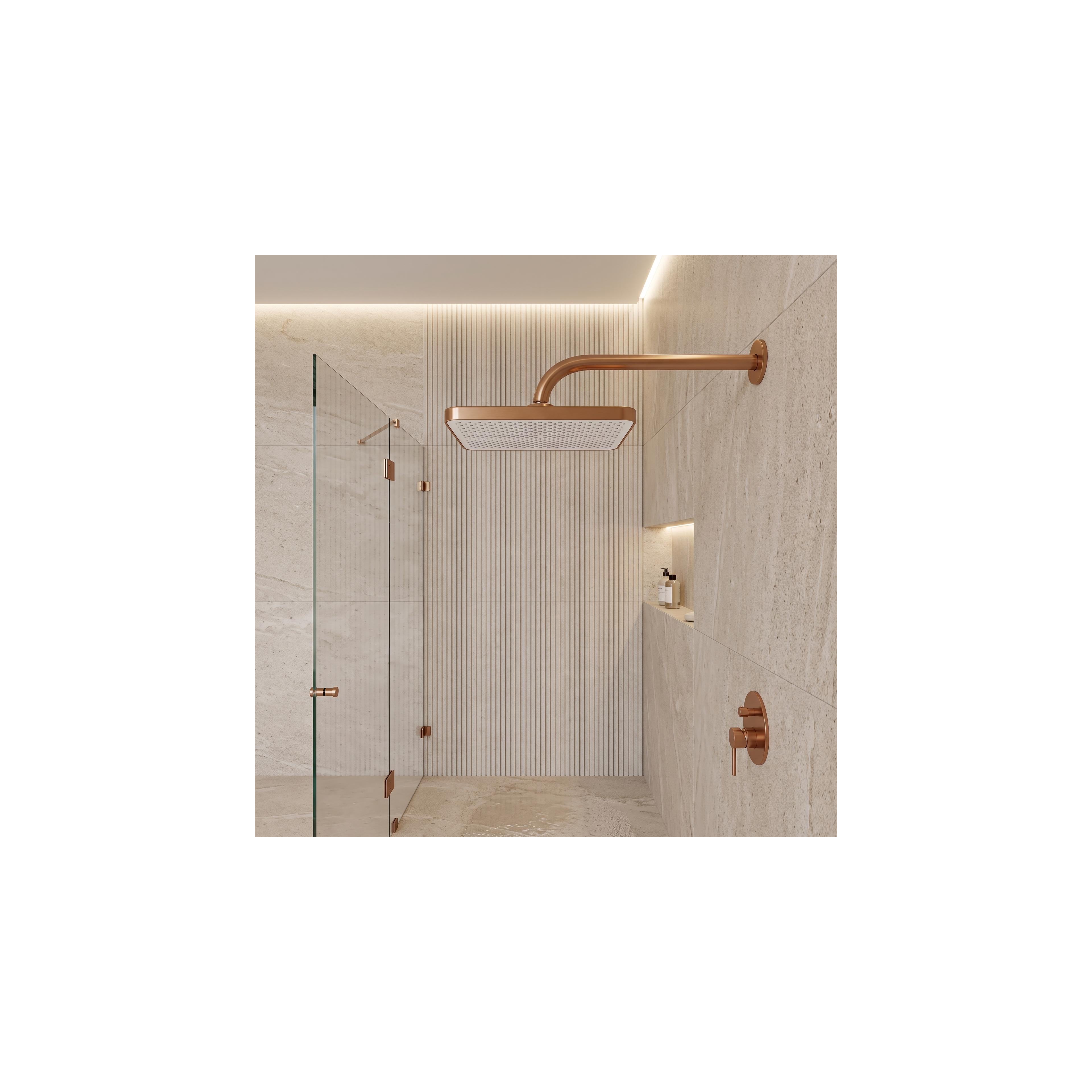 Правоъгълна душ пита REA JS-032 Brushed Copper