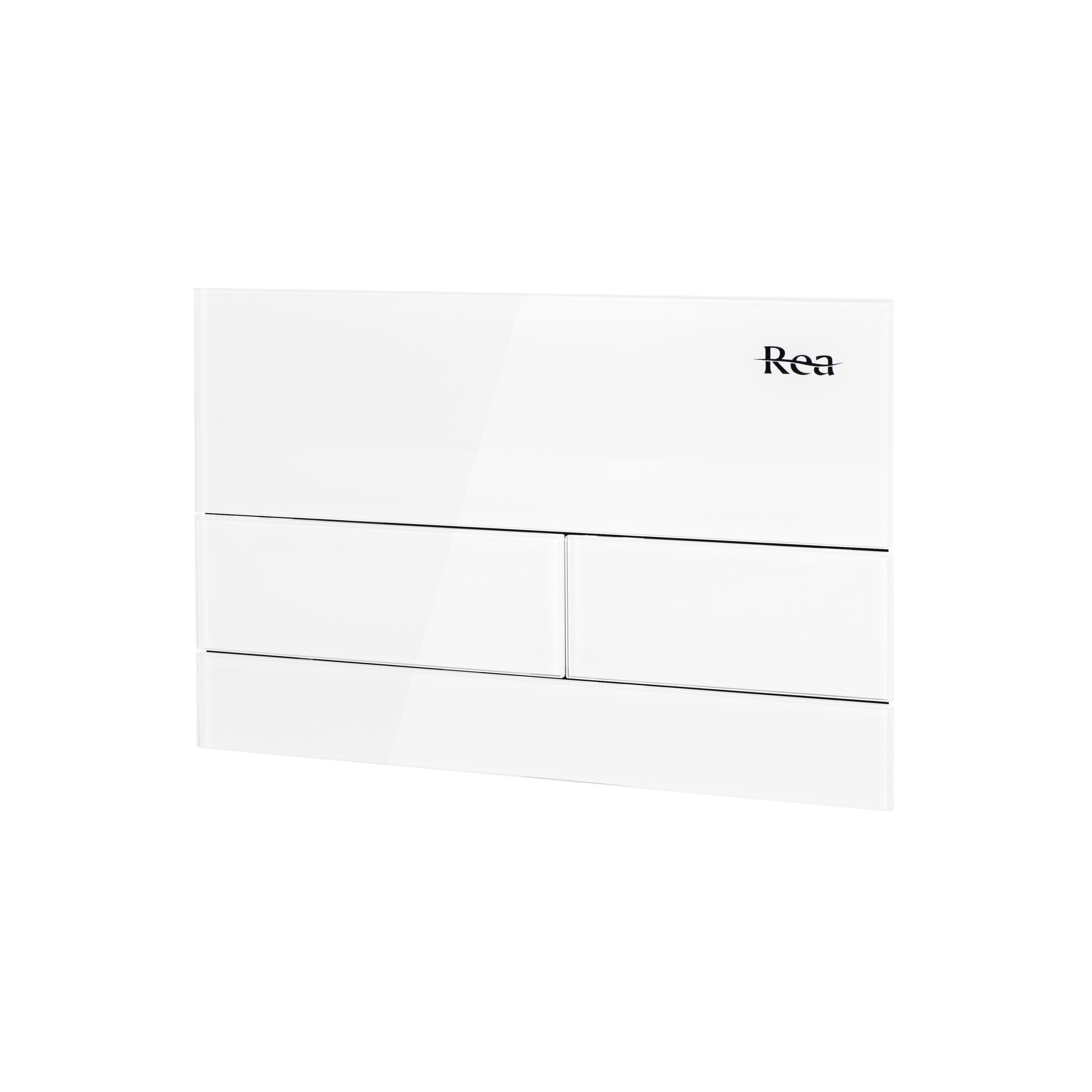 WC öblítő gomb K011A-Q és Slim024N Rea T White Glass