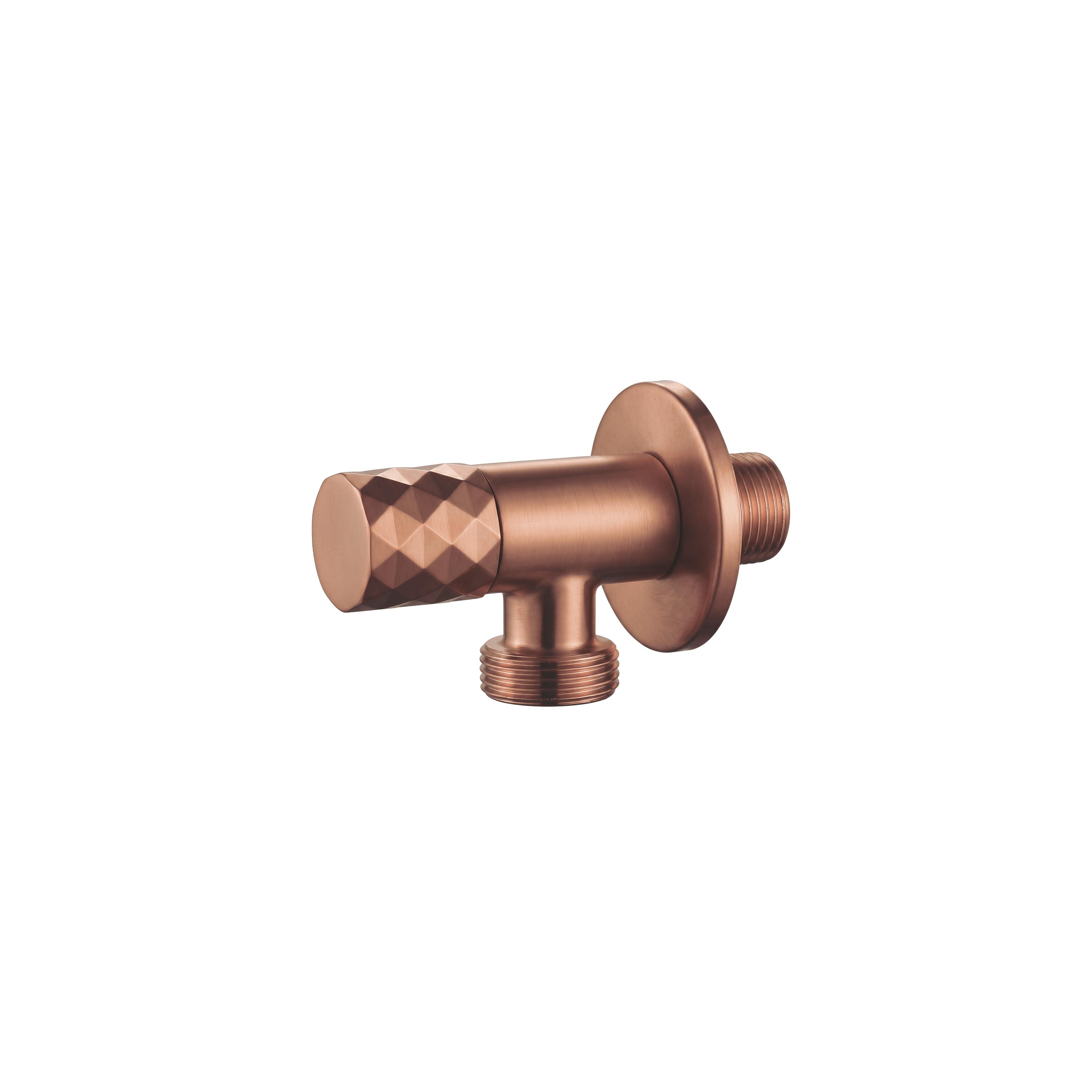 Zawór kątowy Diamond 03 1/2" x 3/4" Miedź Szczotkowana