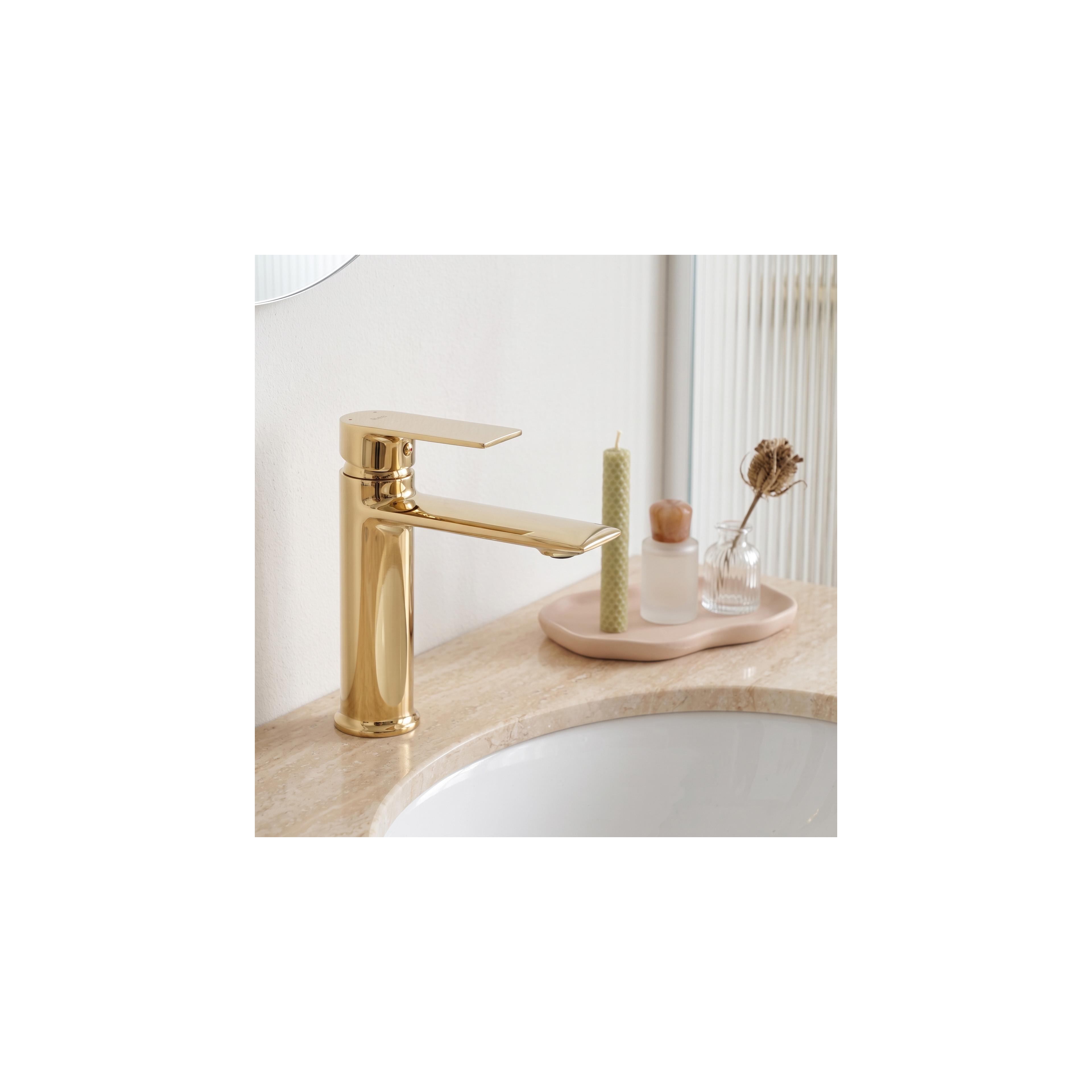 Waschbeckenarmatur REA Veneta Gold low