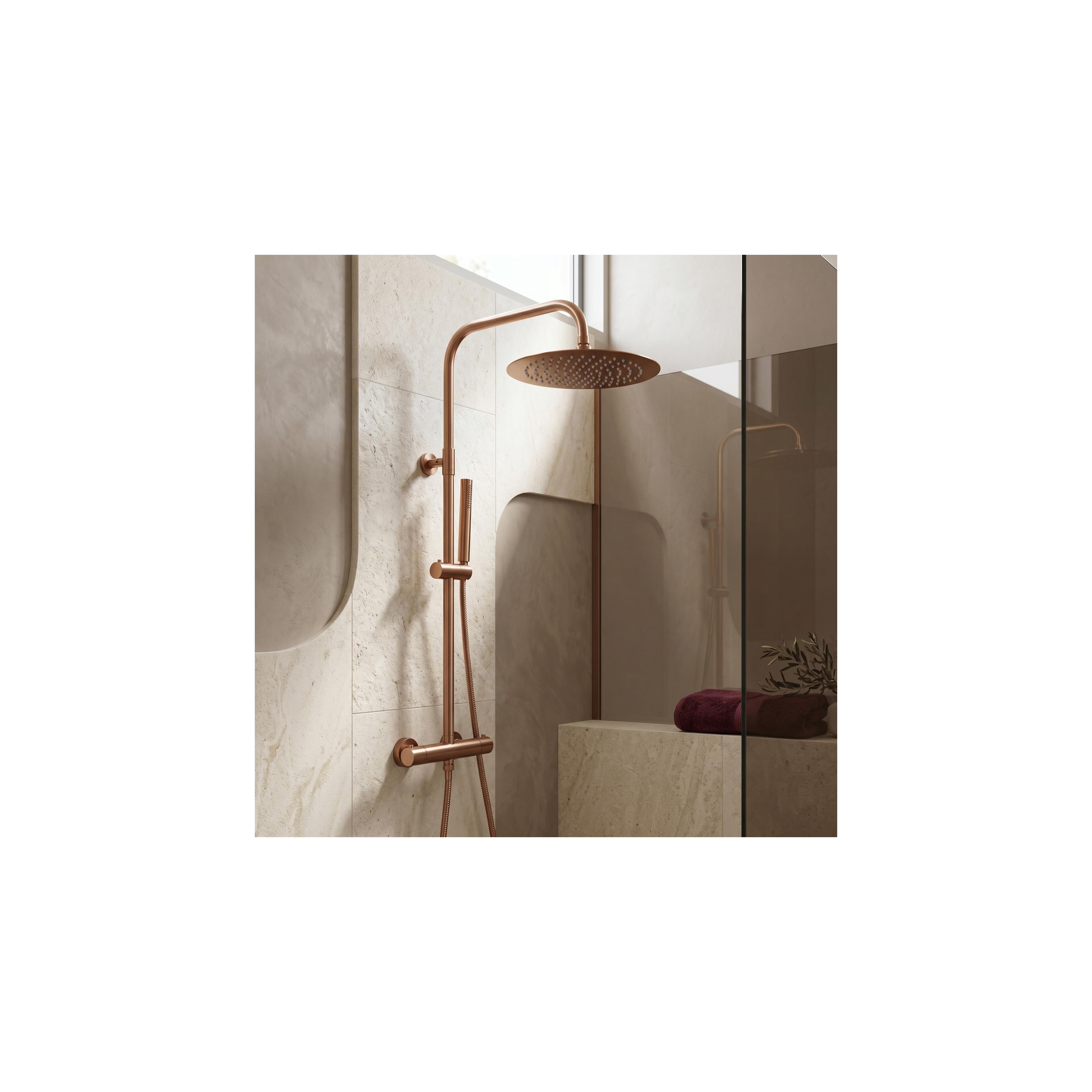 Kerek esőztető zuhanyfej REA JS-P014BRG 30cm Brush Copper
