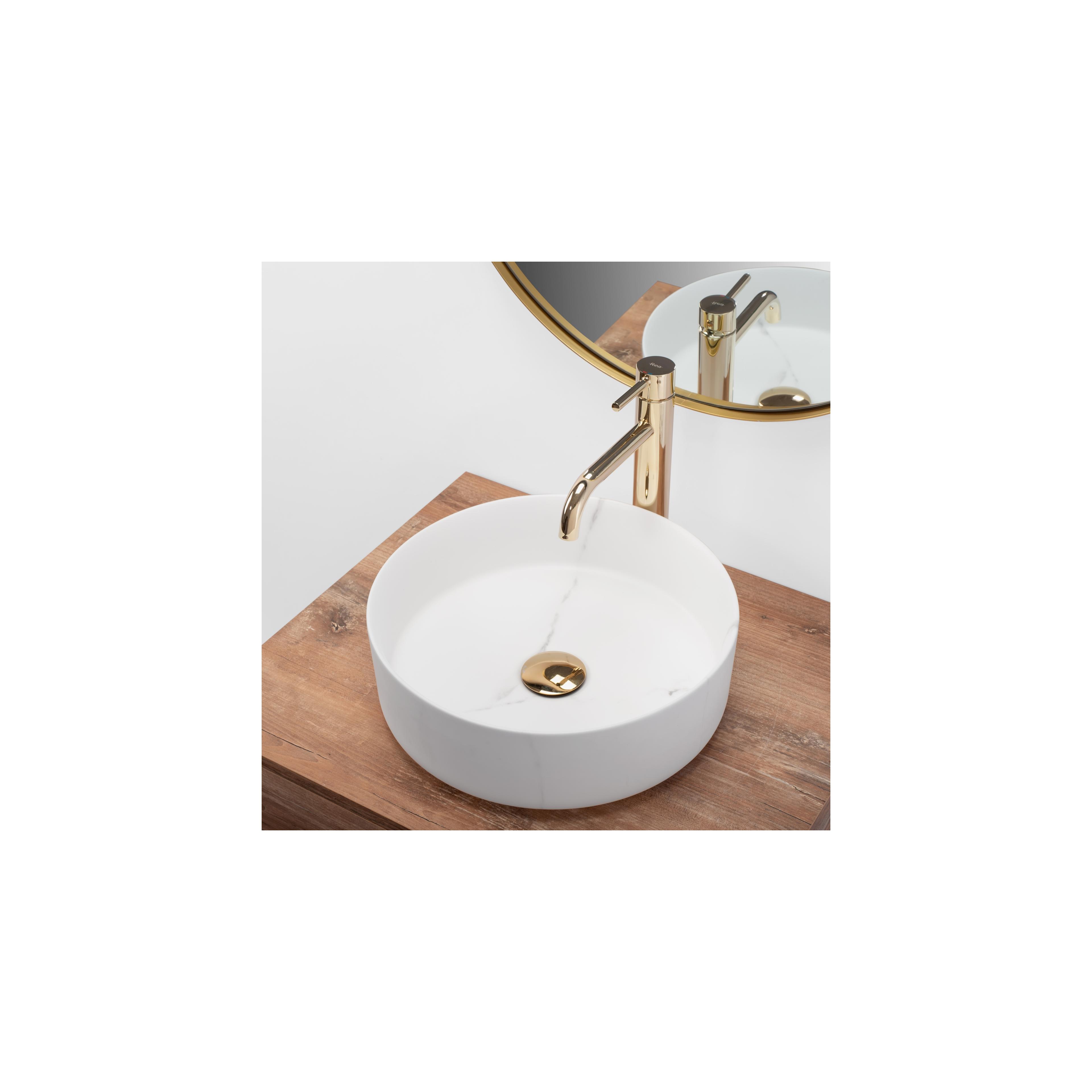 Aufsatzwaschbecken Rea Sami Marble Mat