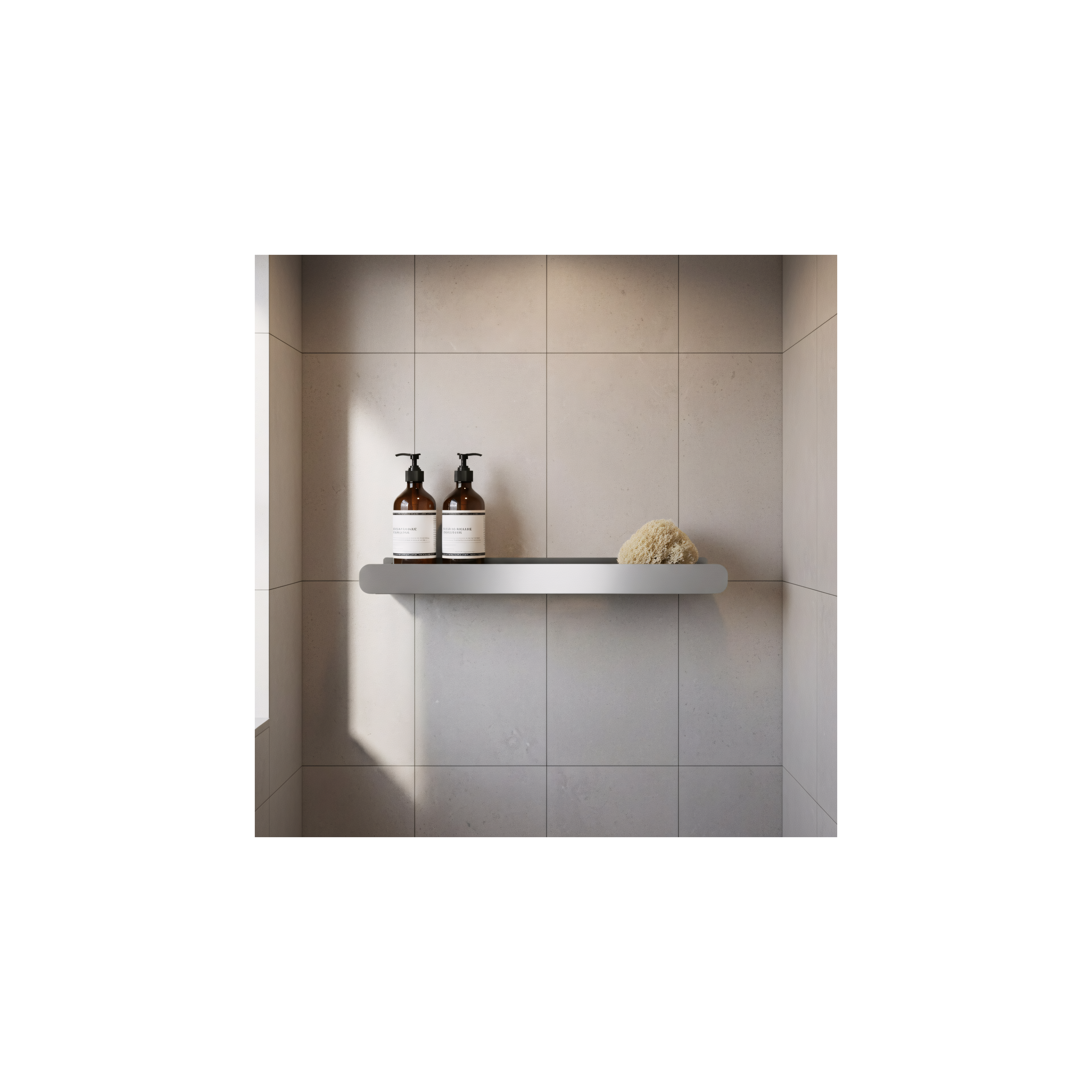 Bathroom shelf SF03 60cm steel brush