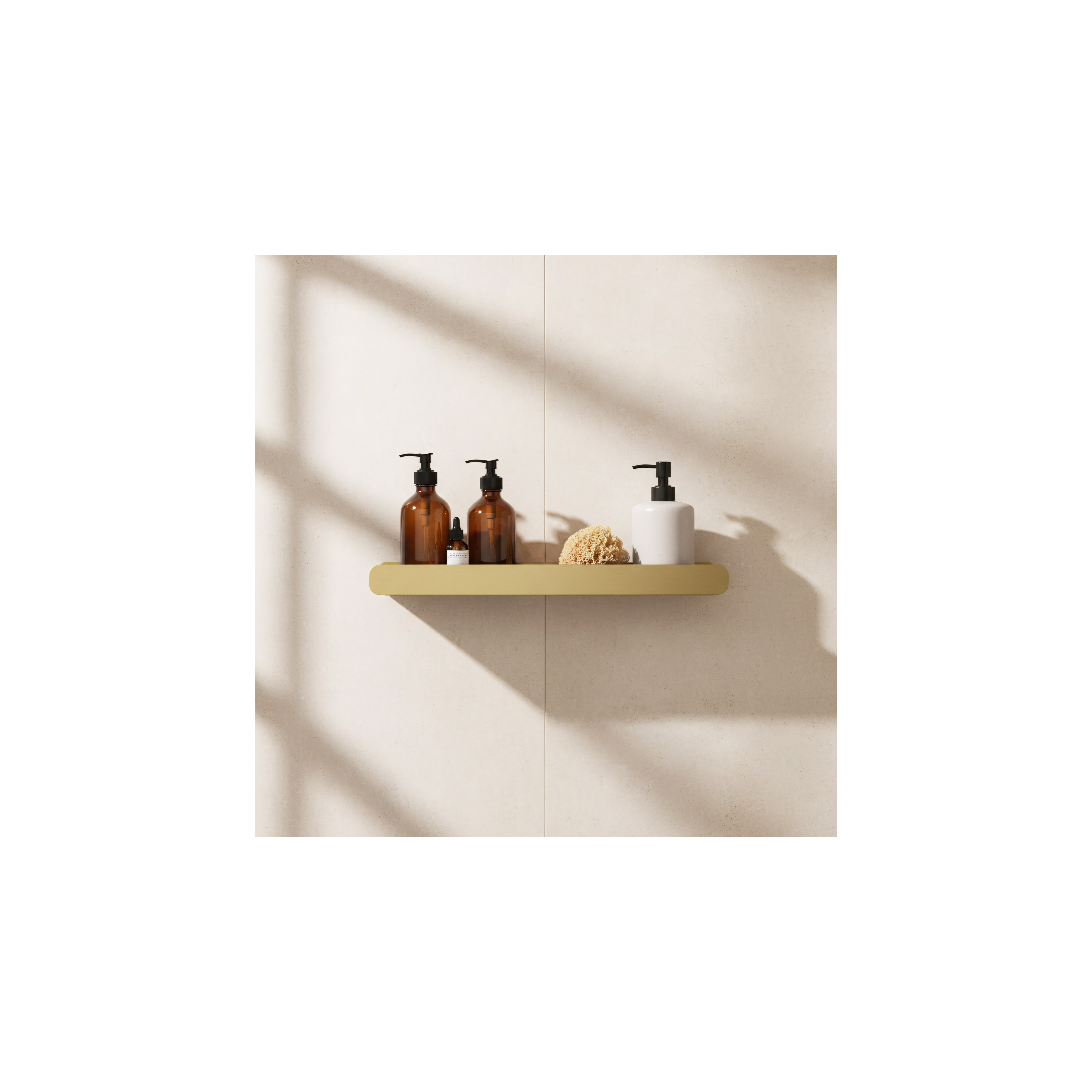 Bathroom shelf SF03 60cm gold brush
