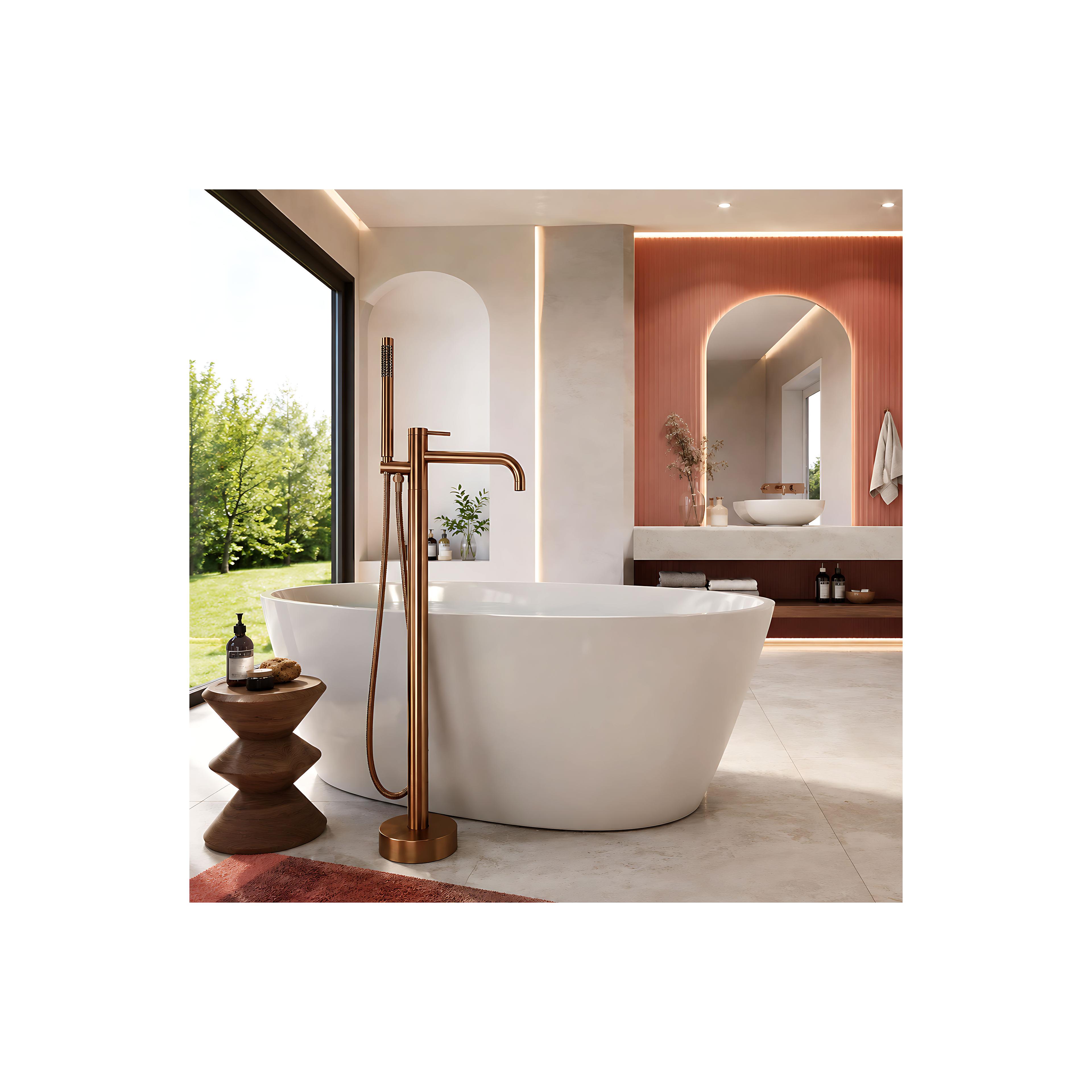 Frei stehende Armatur Rea Clif Brush Copper