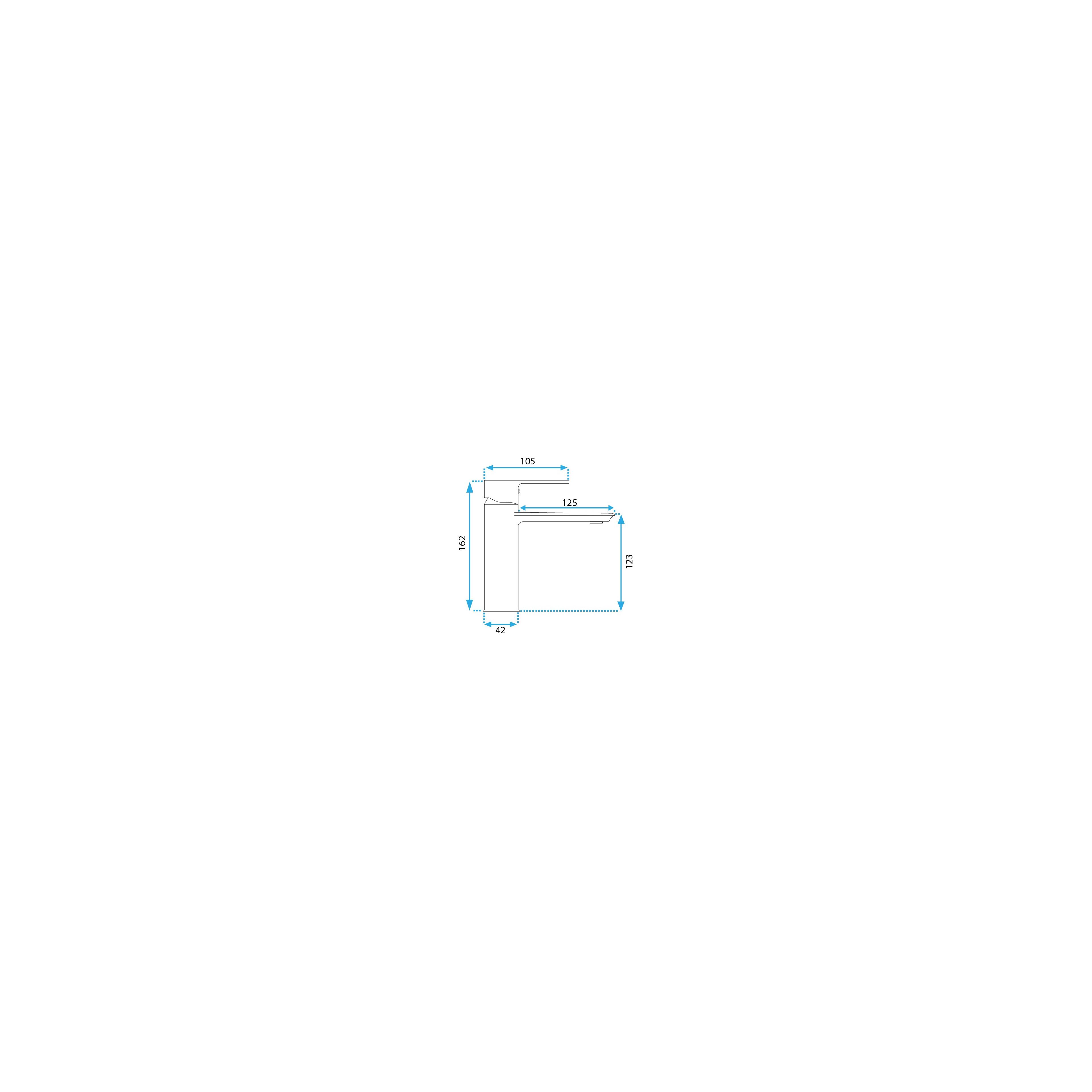 Waschbeckenarmatur REA Veneta Chrome low