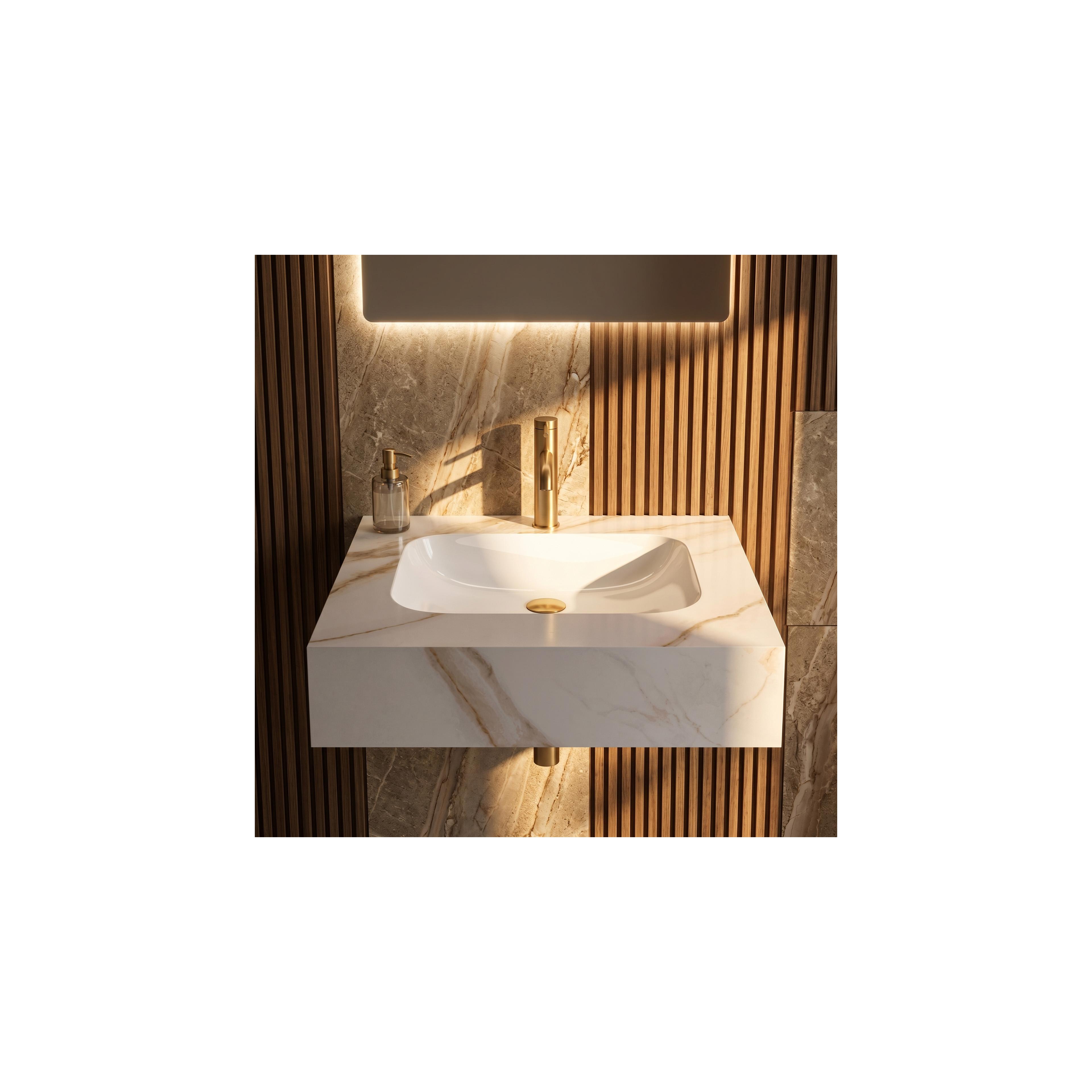 Wandwaschbecken REA Aresa Grey Gold 60