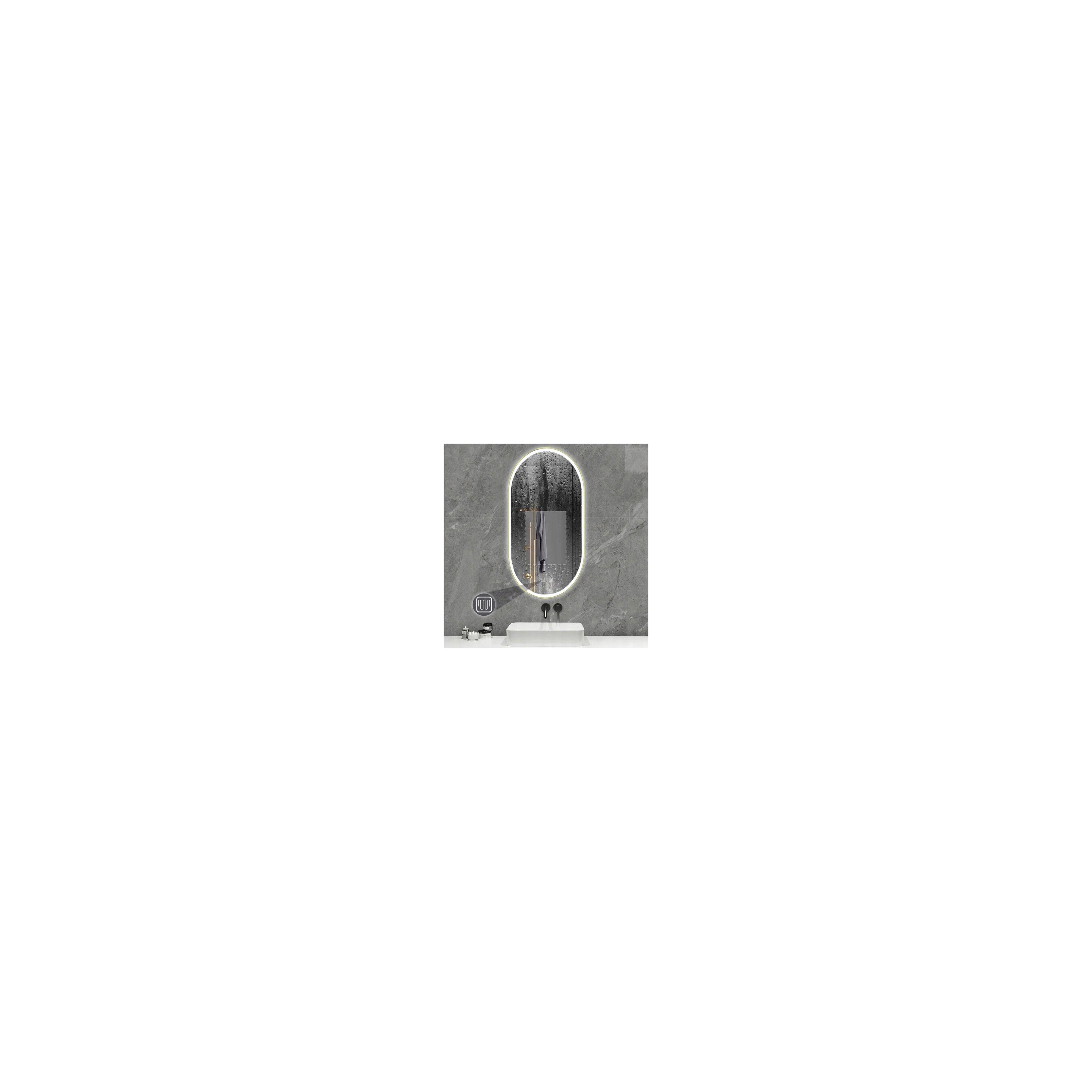 Spiegel LED OVL 50x100cm Gold