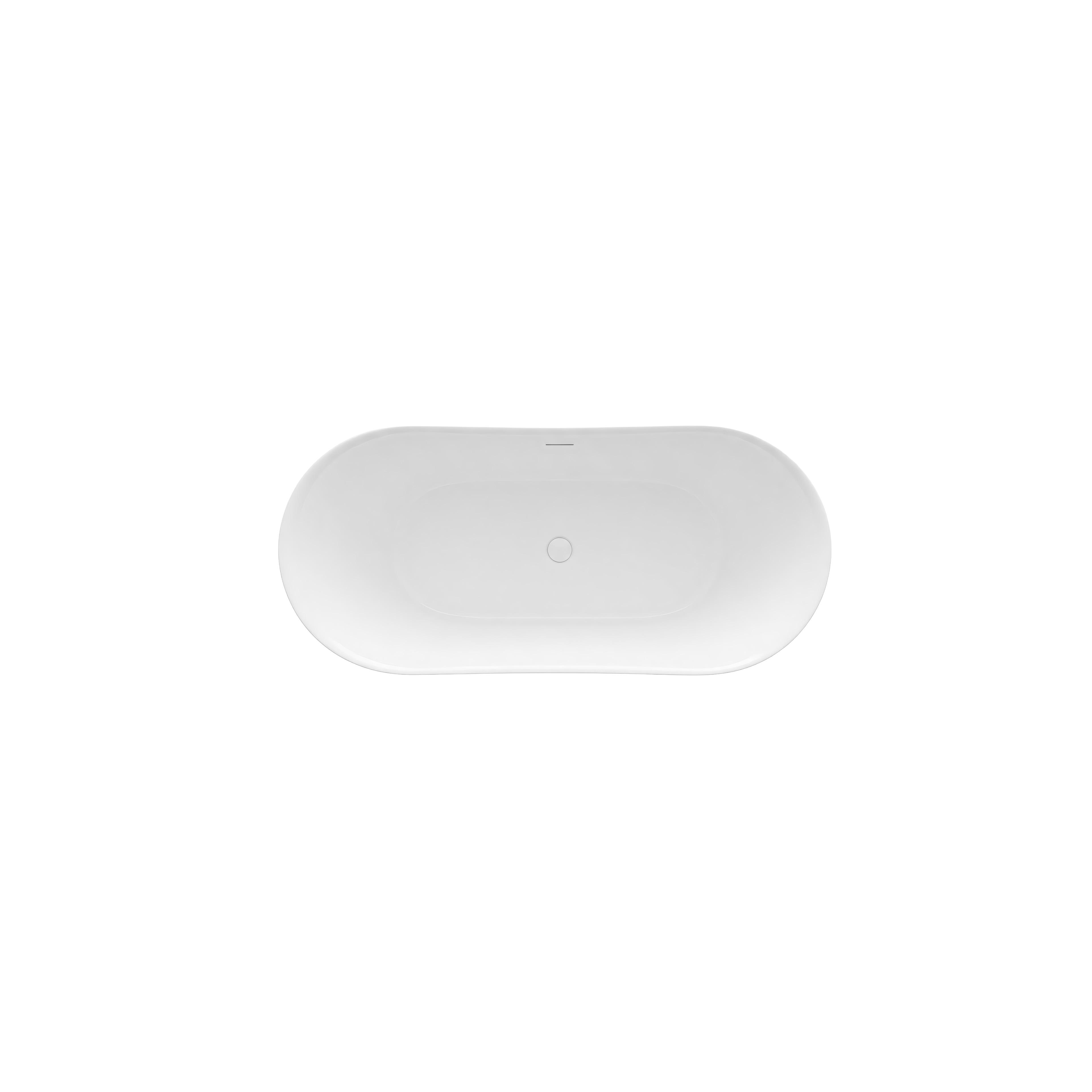 Freistehende Acrylbadewanne Lusso Slim 170