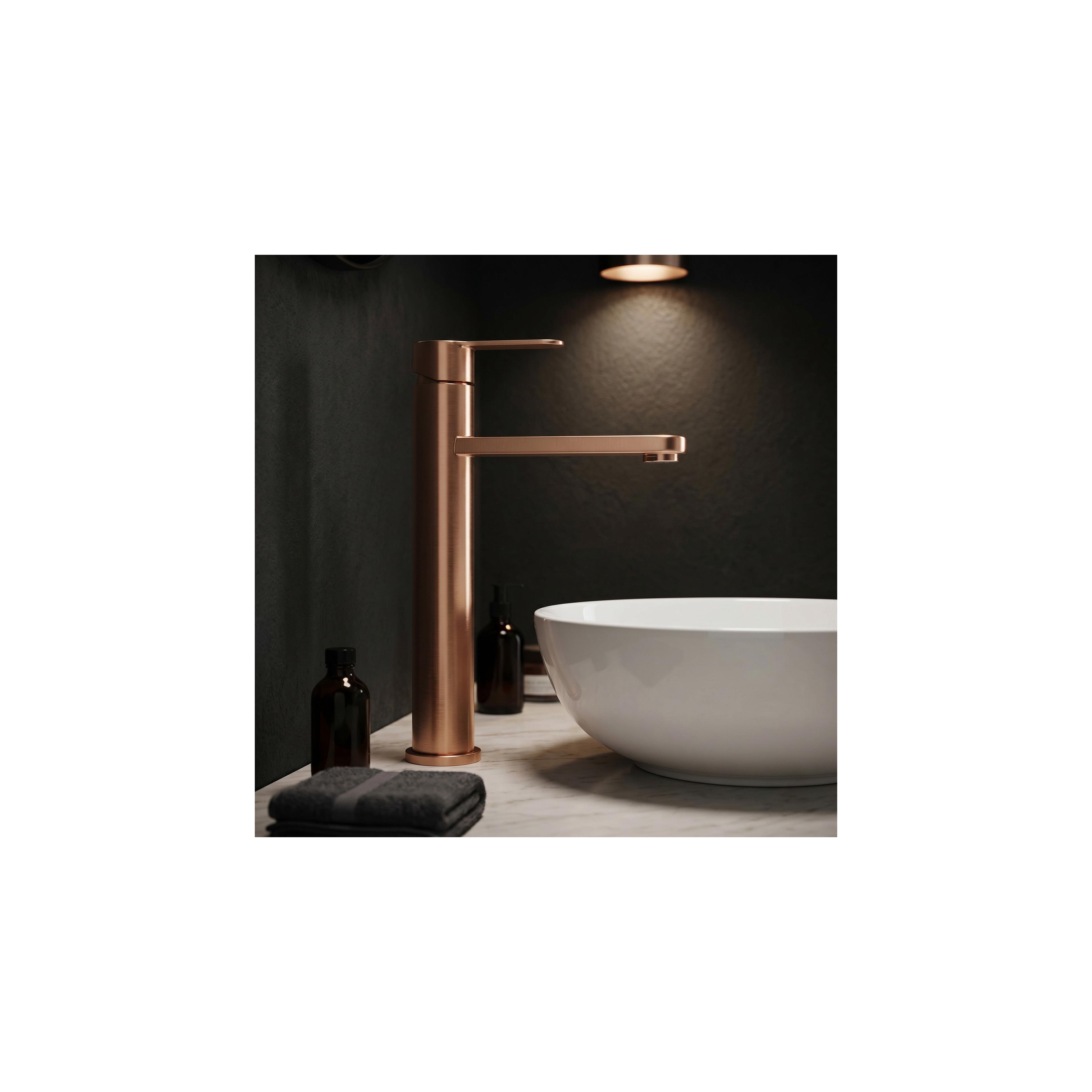 Waschbeckenarmatur Rea Arcos Brush Copper