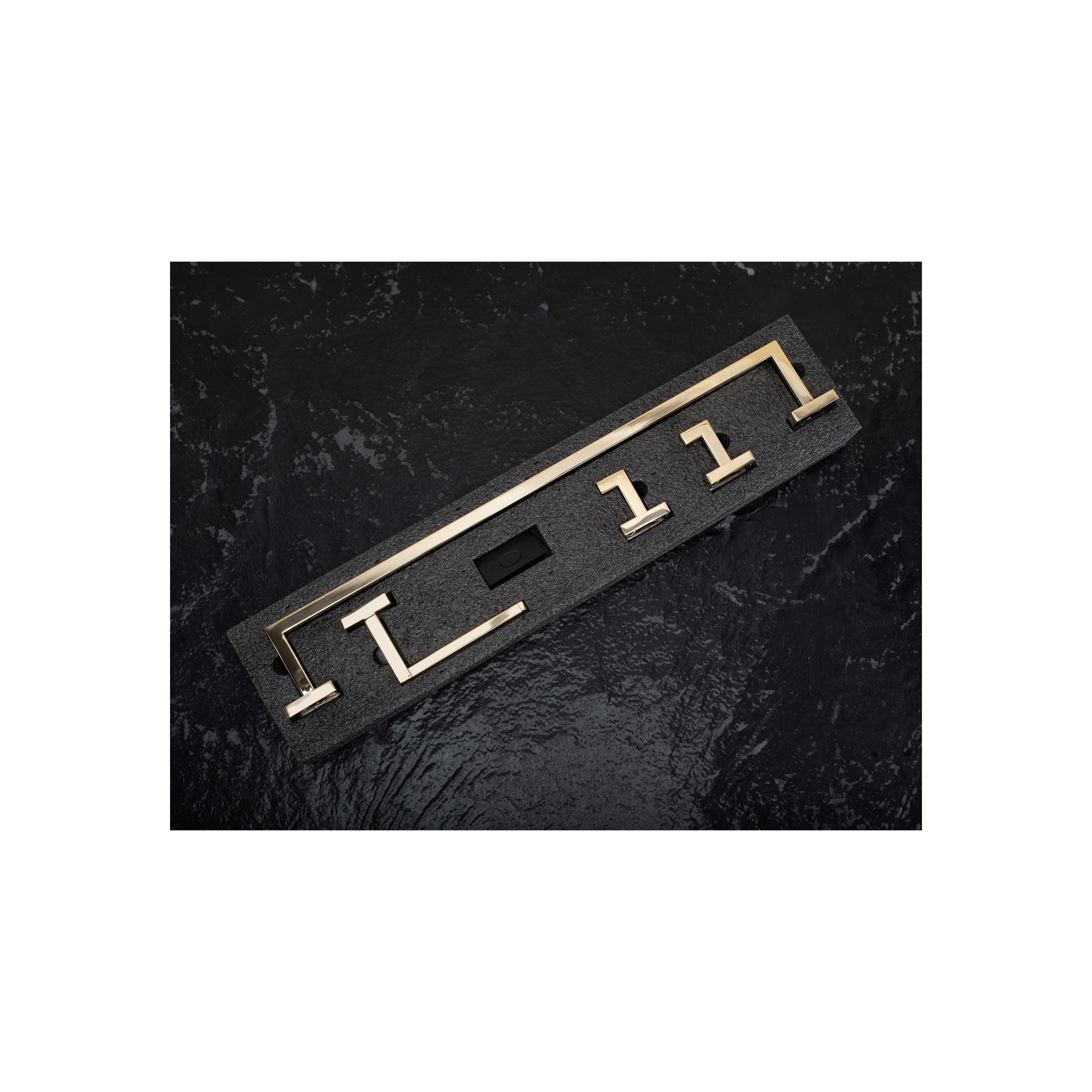 Badezimmer-Accessoire-Set Rio Gold 4-teilig