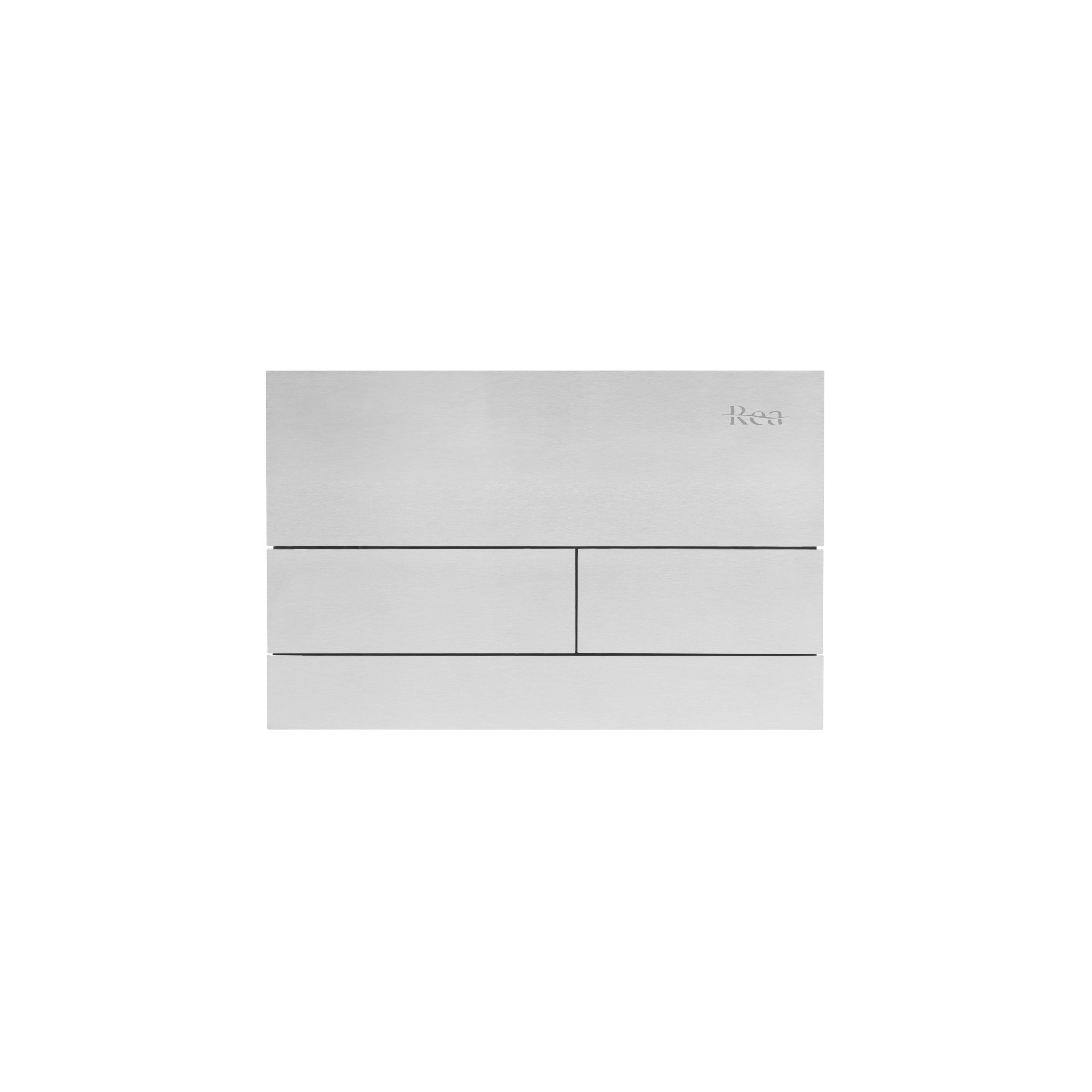 Montagerahmen Unterputz-Set Slim 024N für WC-Becken mit Drucktaste T Gebürsteter Stahl