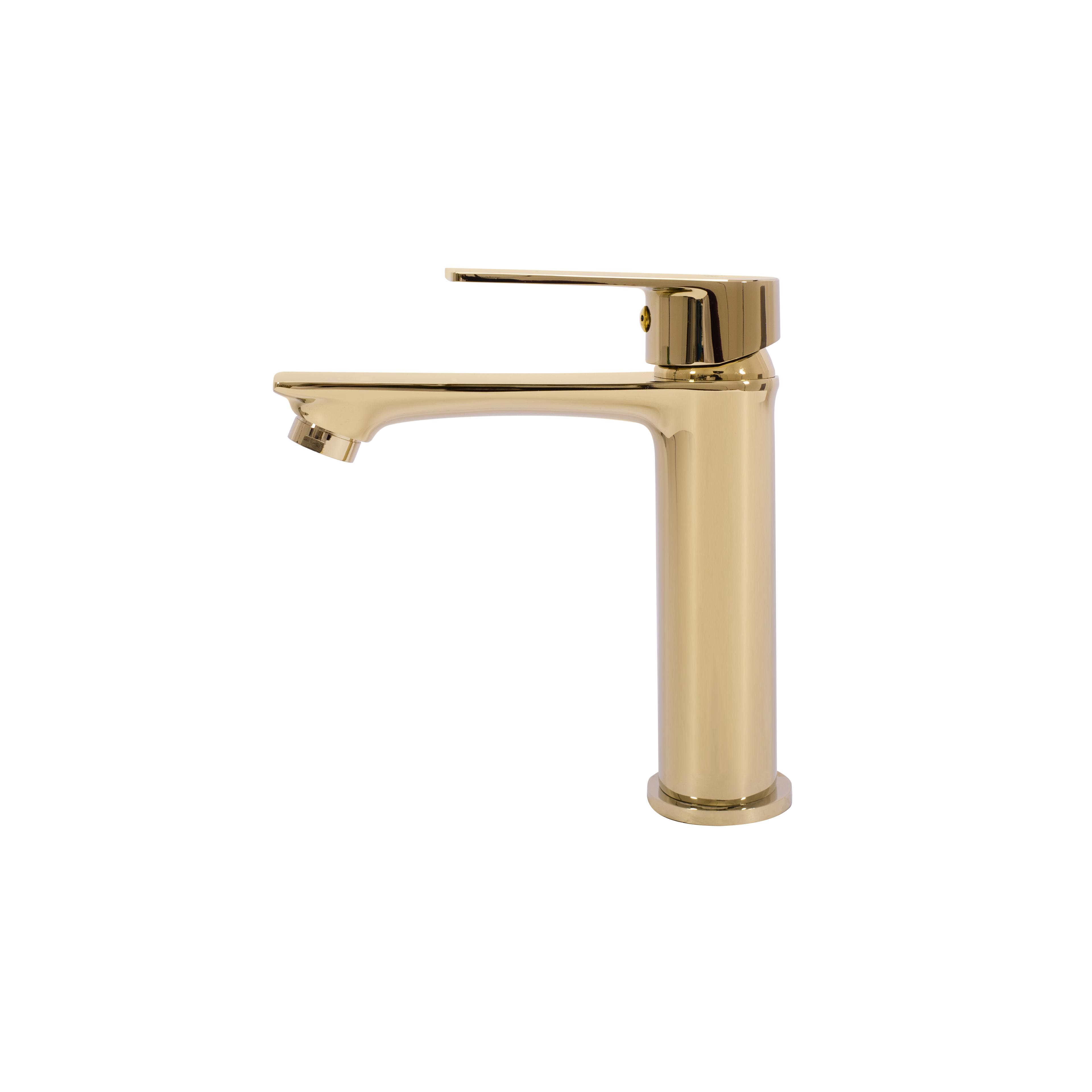Rubinetto da lavabo Rea Mayson Gold Low