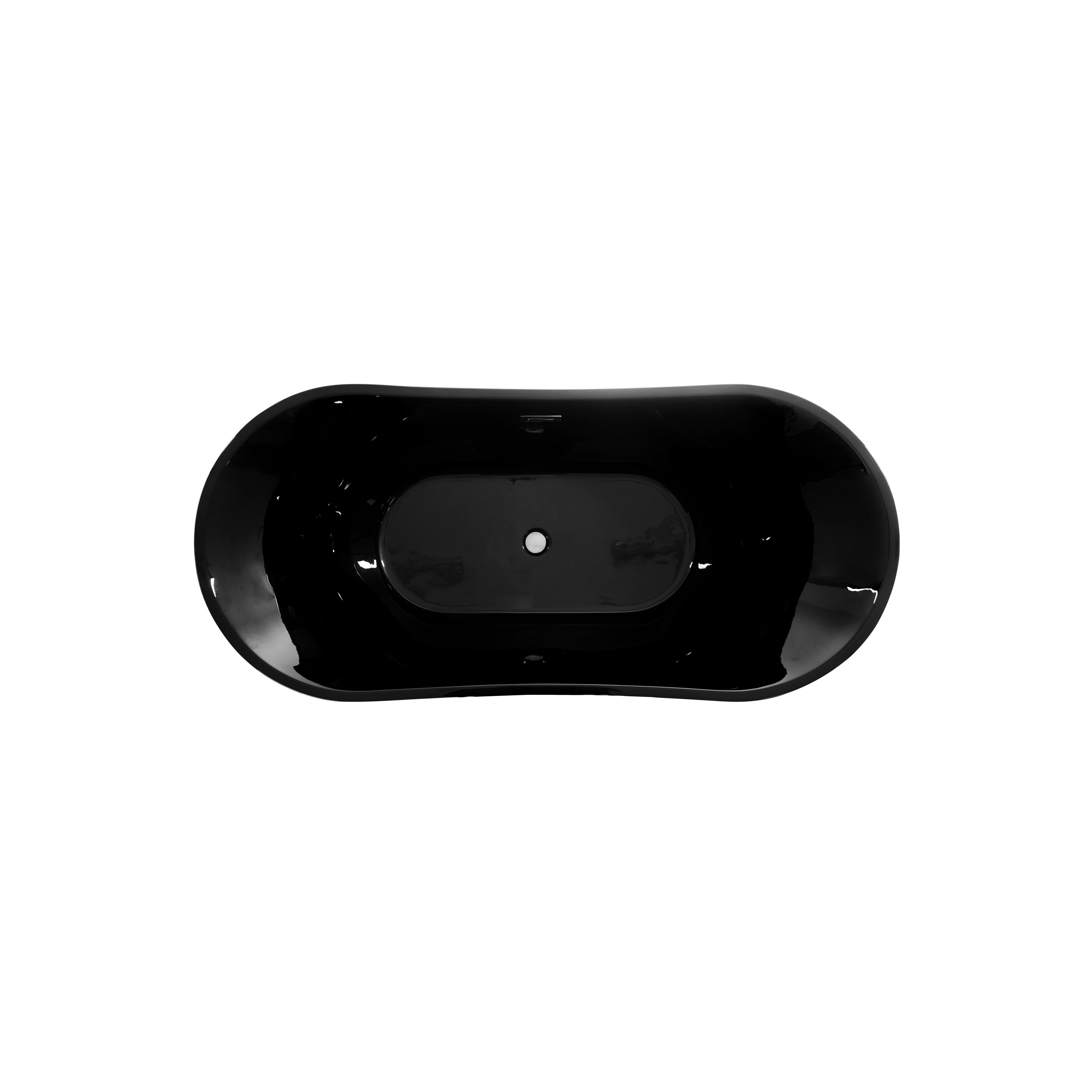 freistehende Badewanne Rea Ferrano black