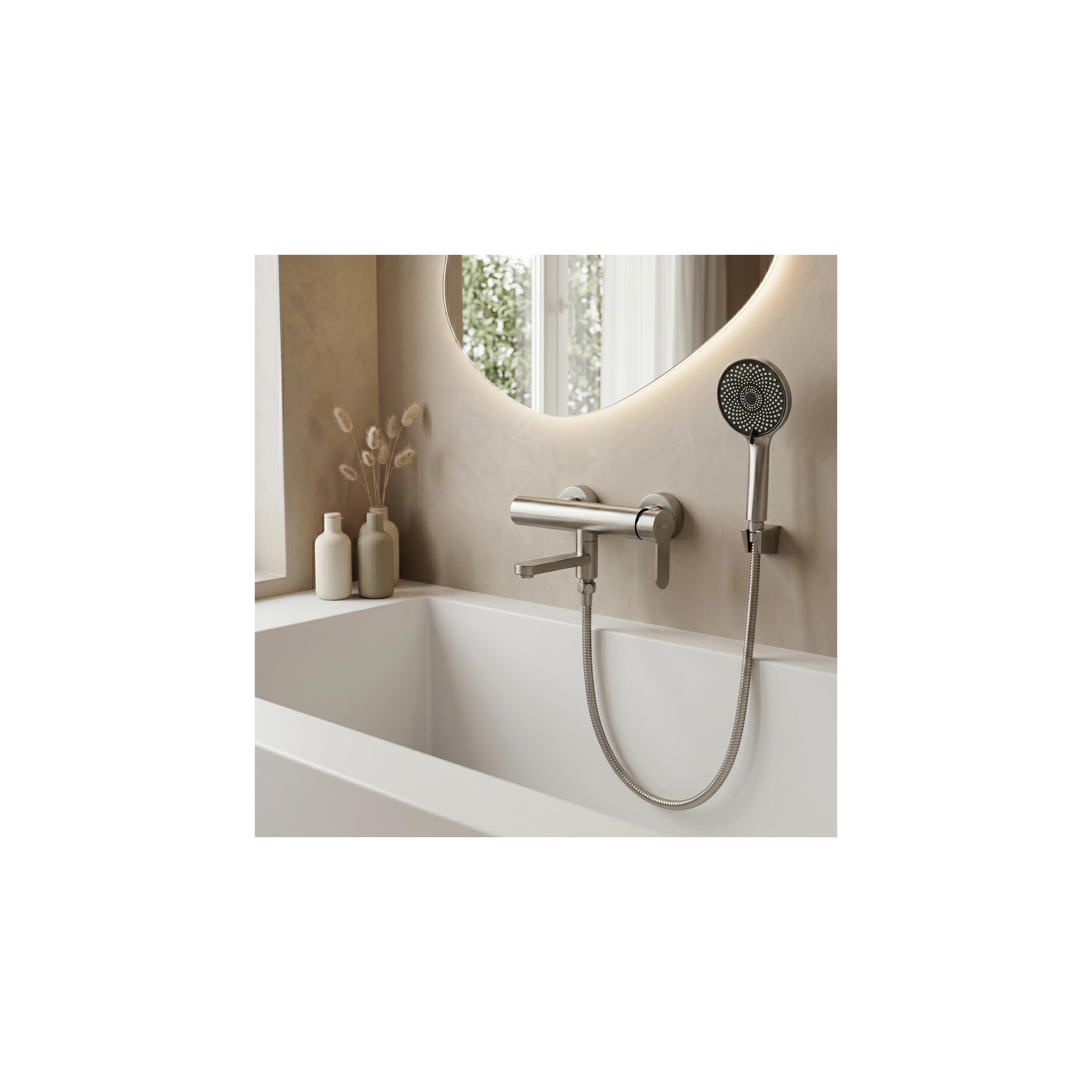 Wannenarmatur Rea Arcos Brushed Nickel