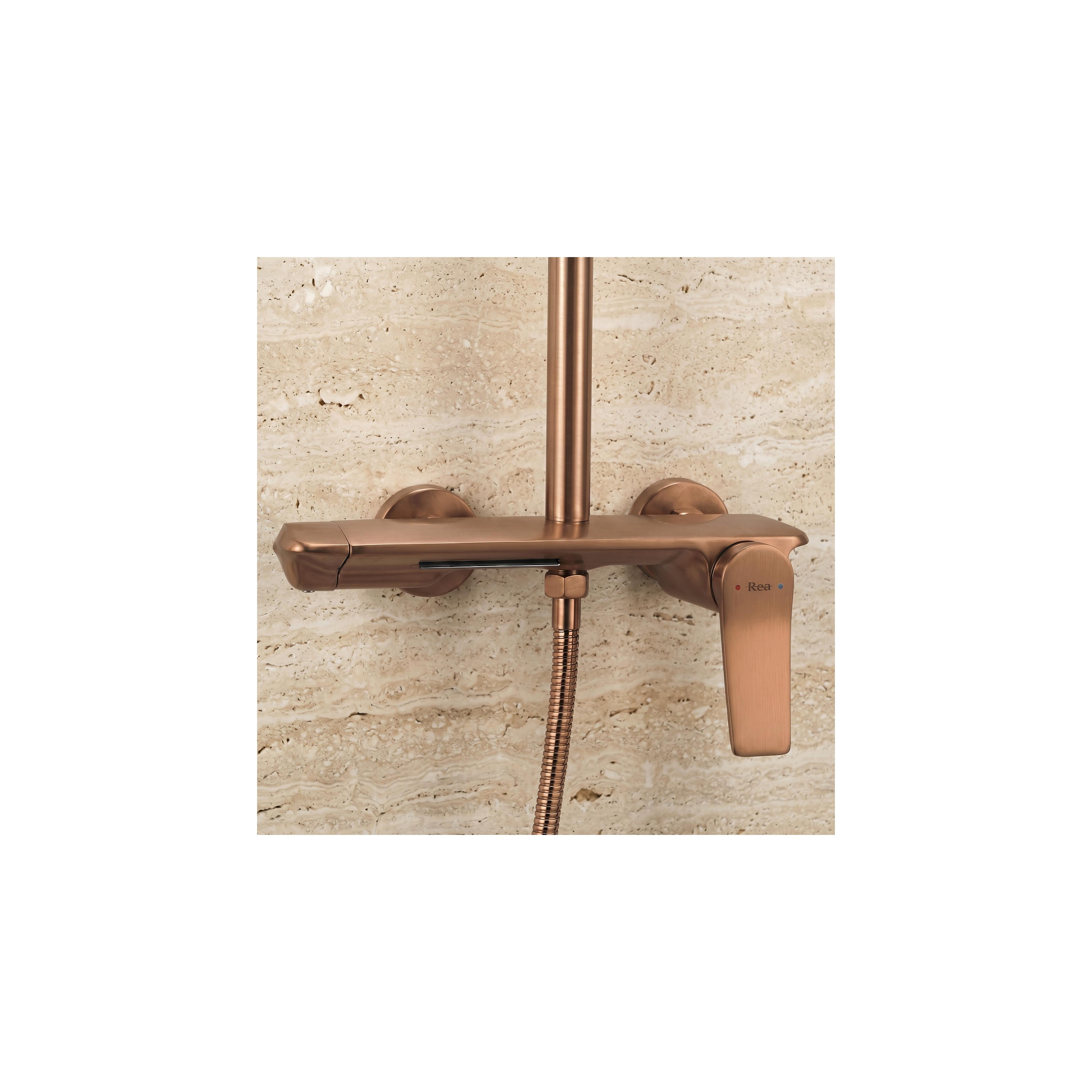 Shower set Rea Vision Brush Copper