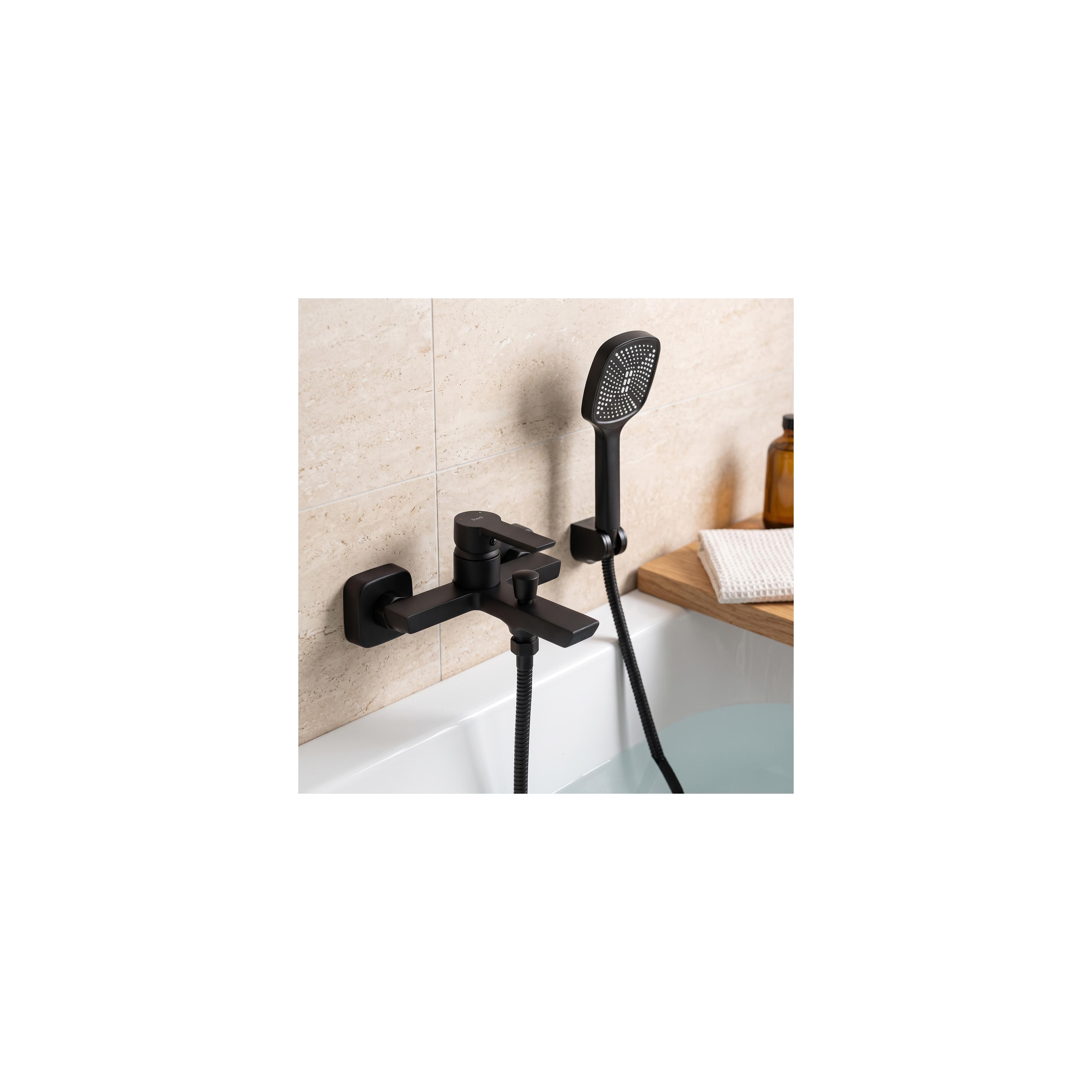 Grifo de bañera REA ARGUS BLACK MATT