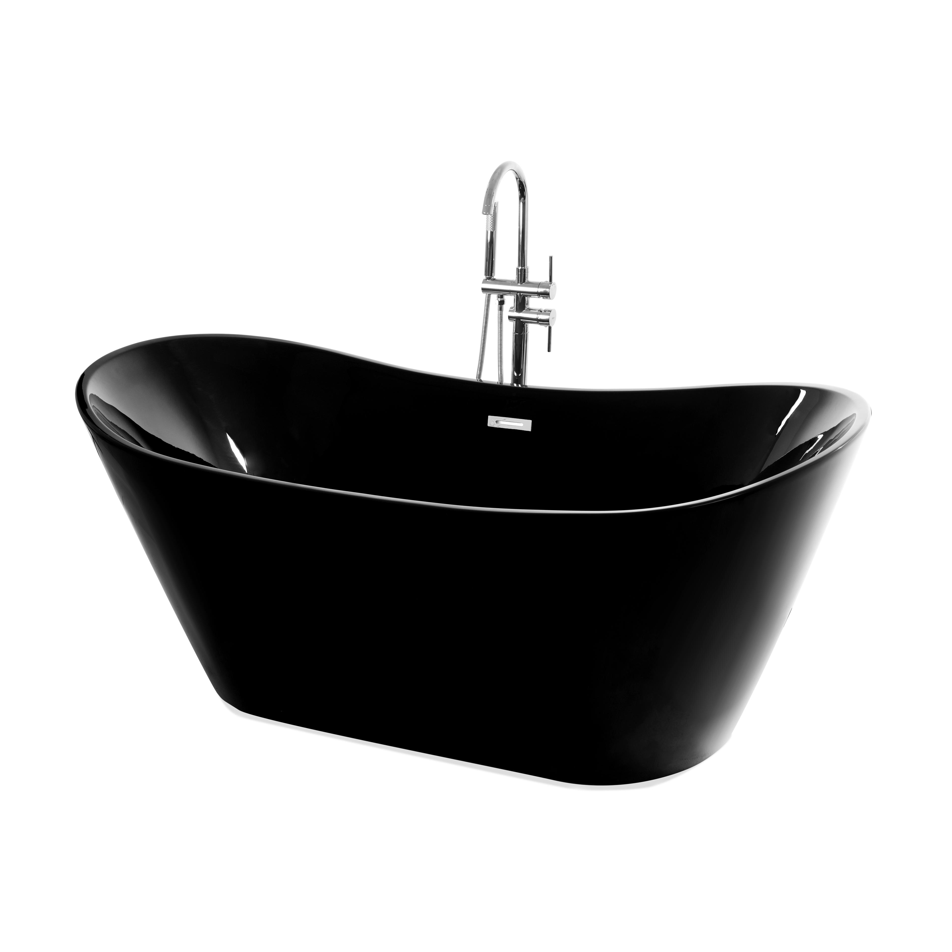 freistehende Badewanne Rea Ferrano black