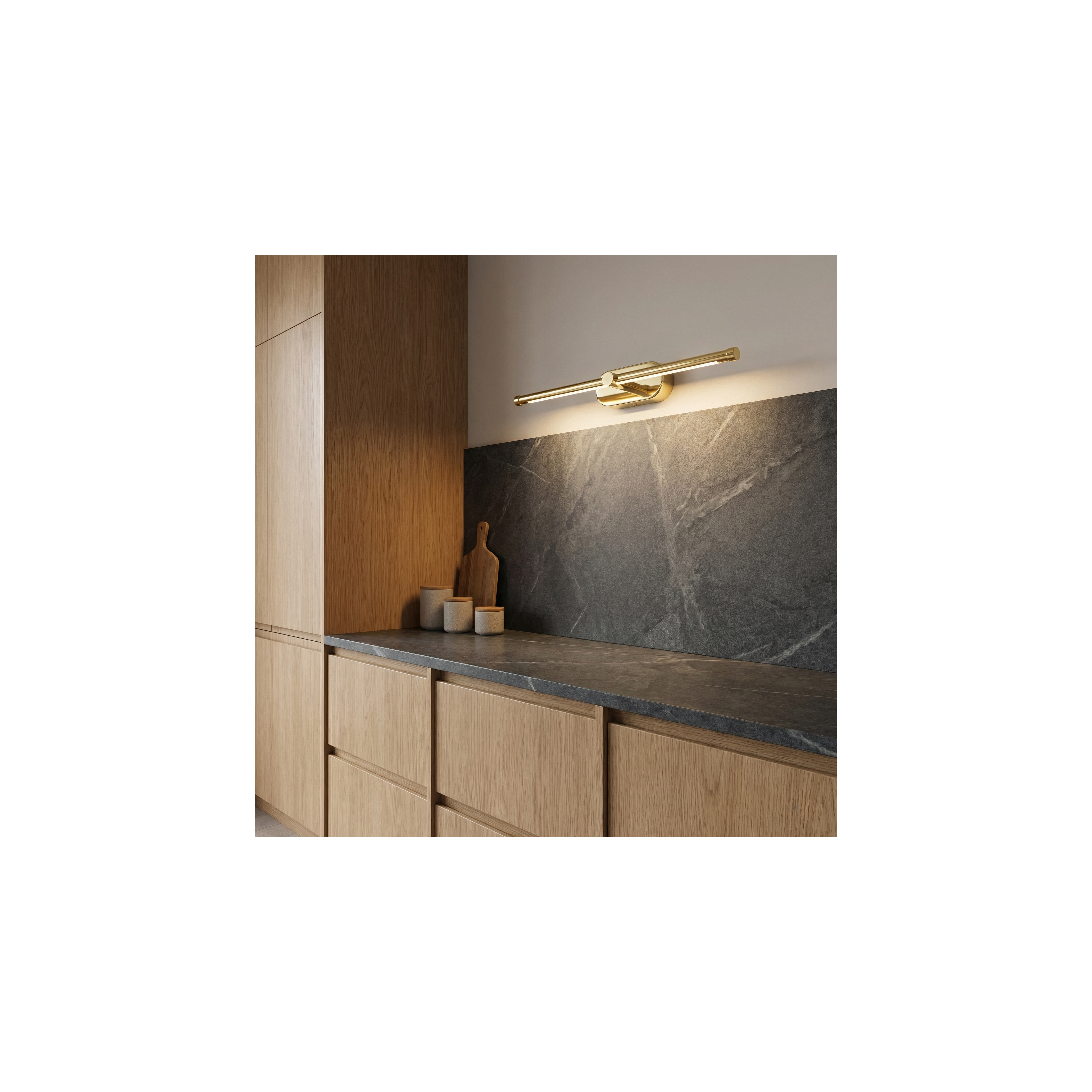 Bad LED-Wandleuchte APP1889-1W 40 cm GOLD
