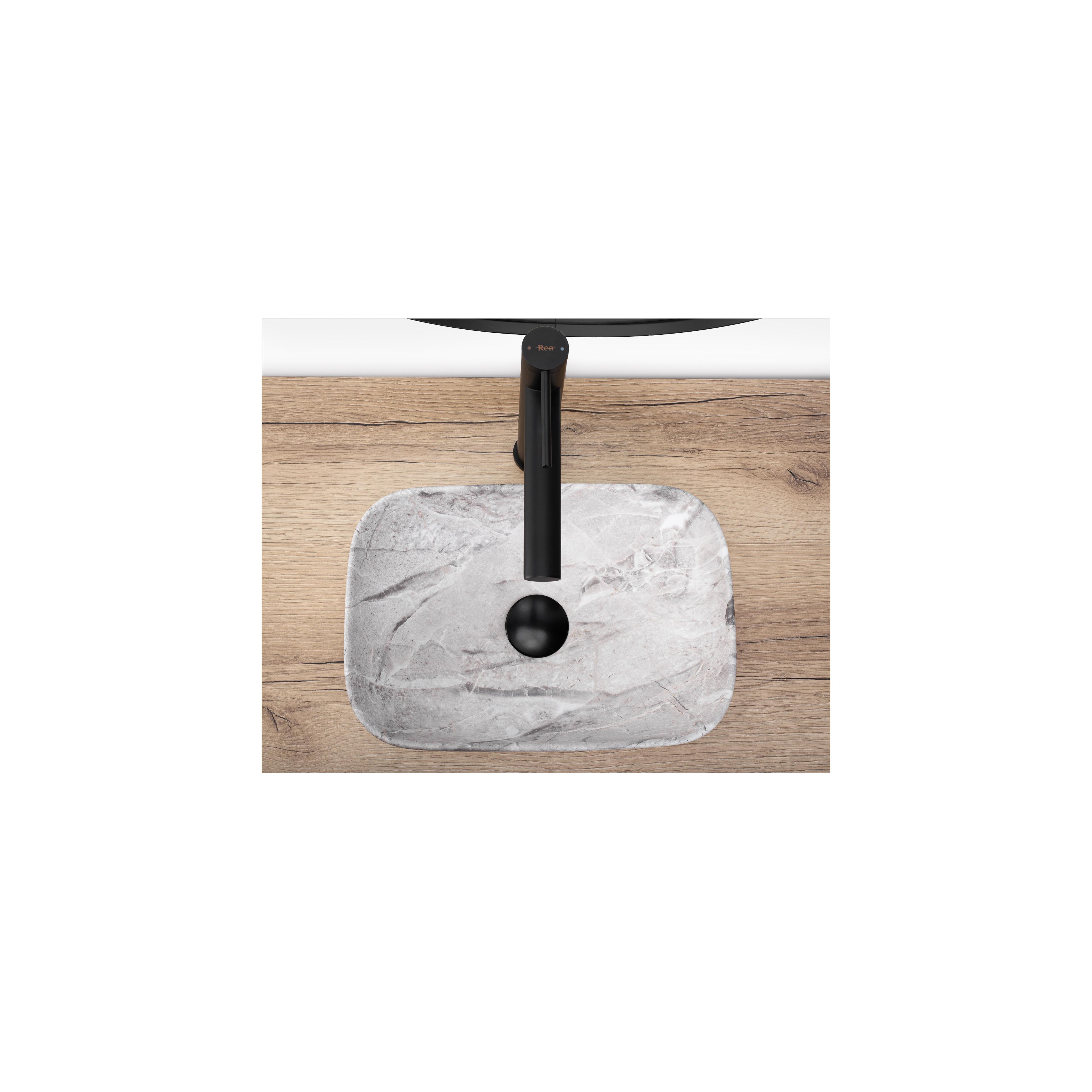 Aufsatzwaschbecken Rea Belinda mini stone matt
