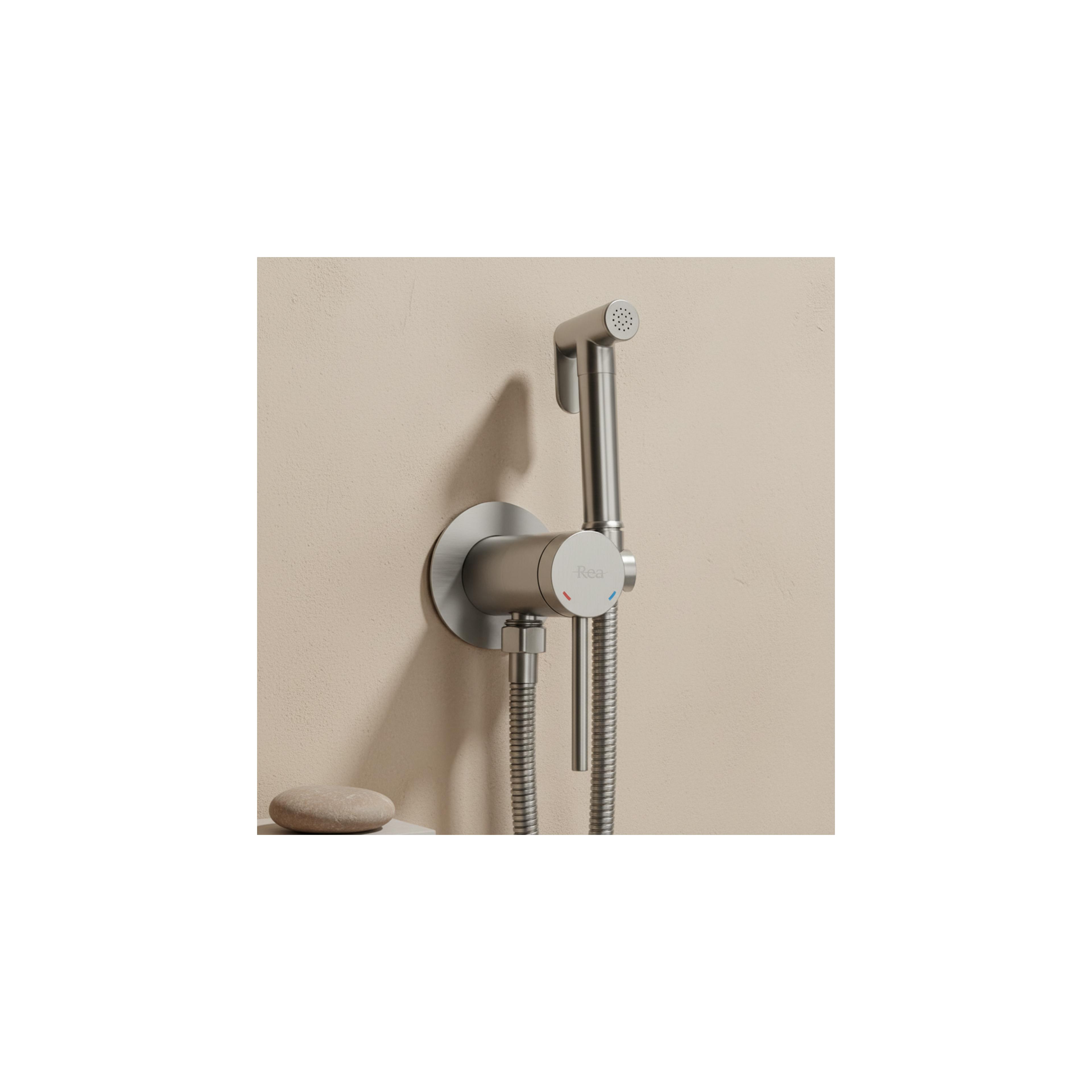Miješalica za bide Foss Clif Brush Nickel