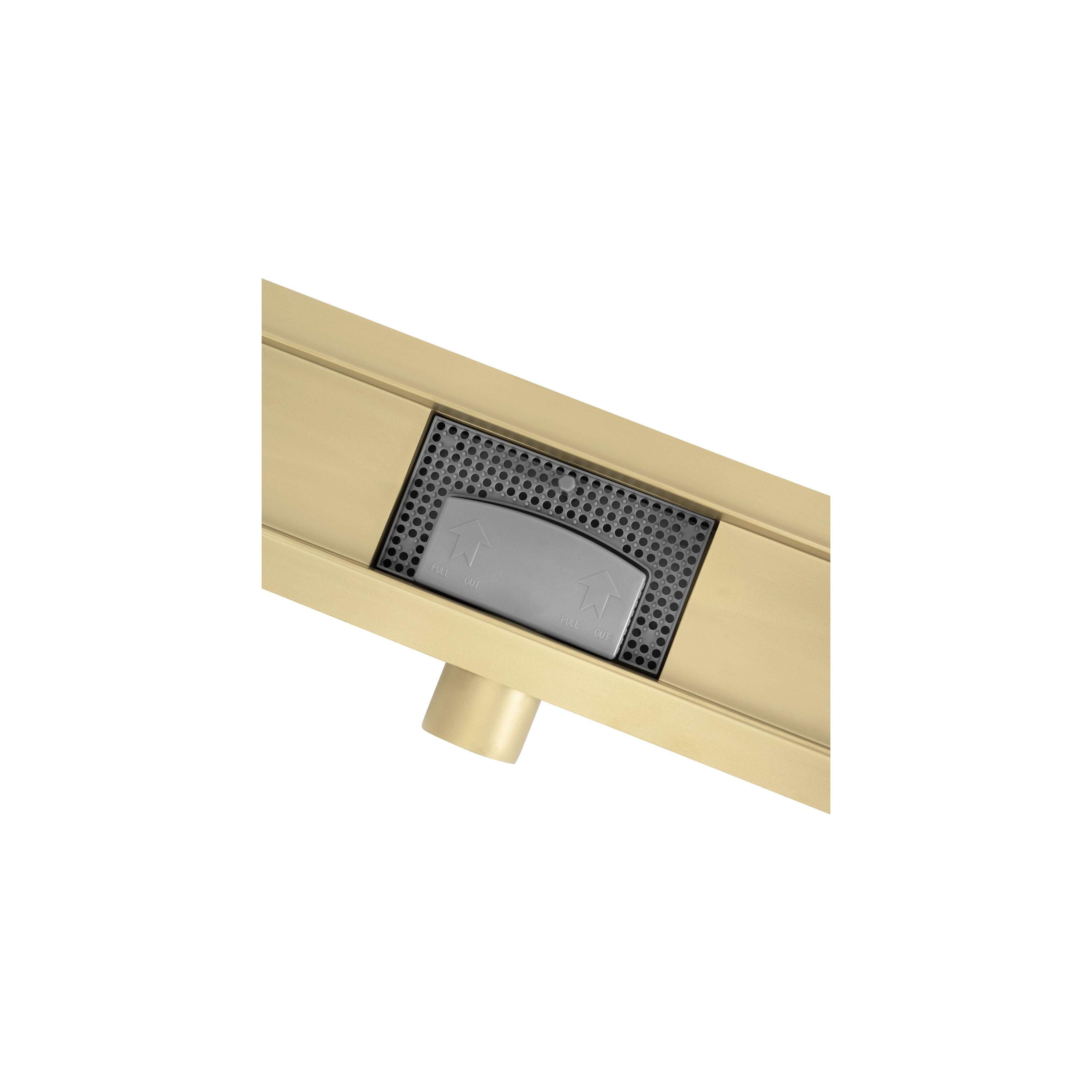 Linear drainage Rea Neox brush gold 80