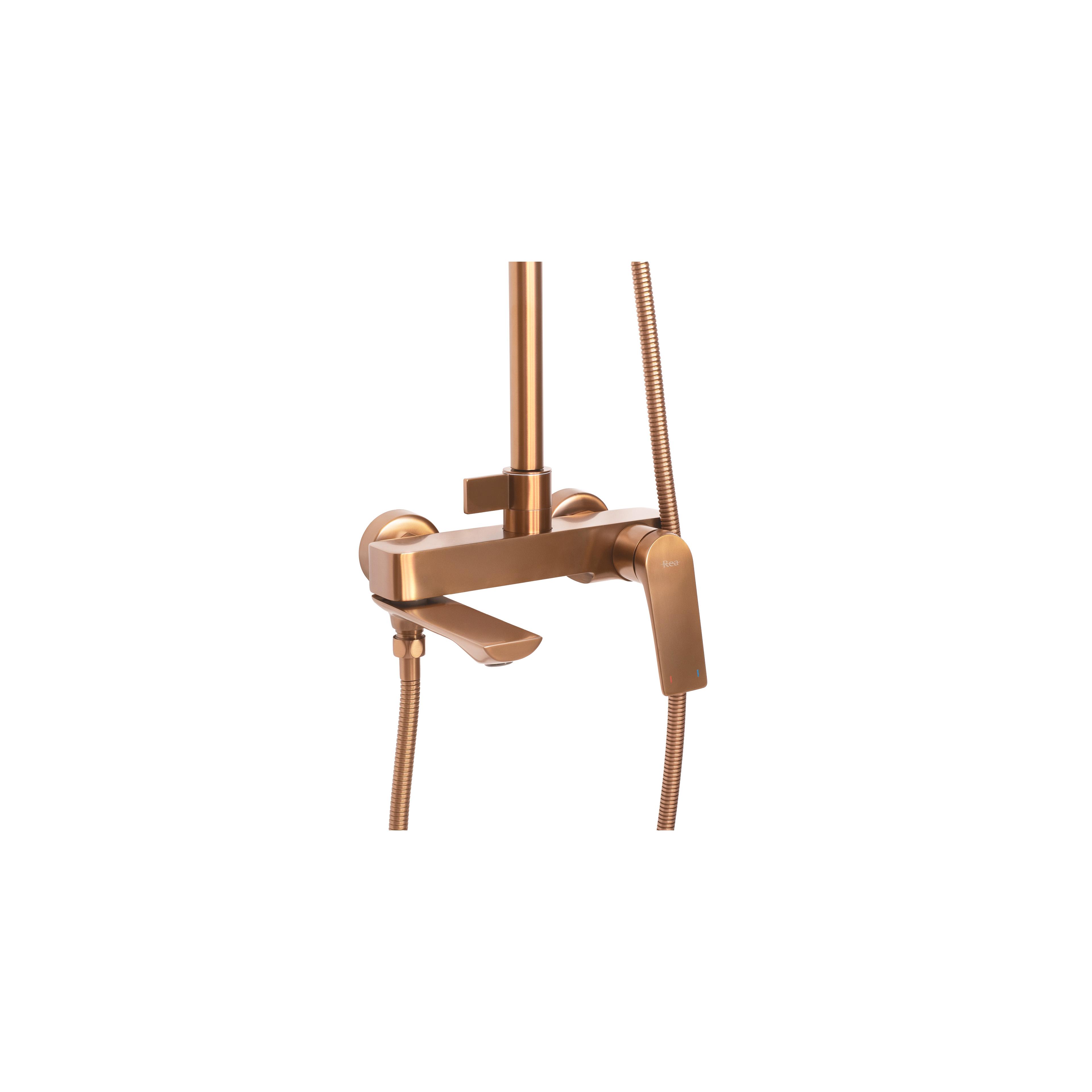 Στήλη Ντους REA AVALON BRUSHED Copper  σε χάλκινο βουρτσισμένο φινίρισμα