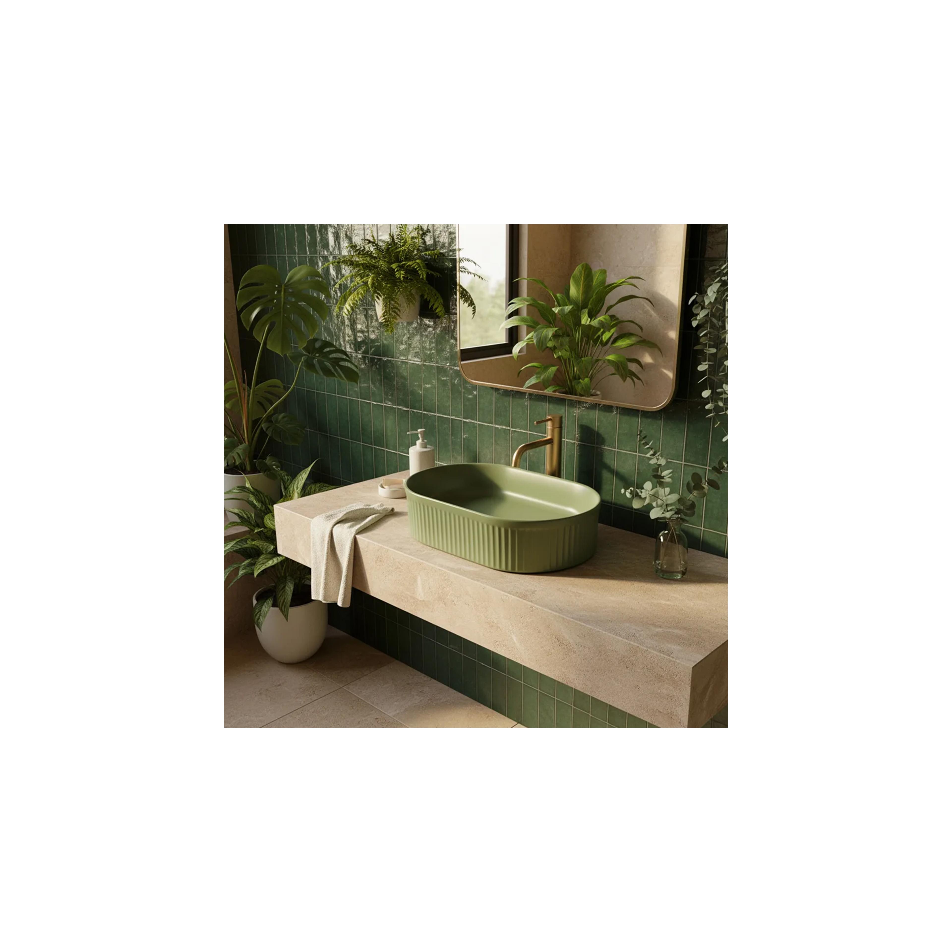 Aufsatzwaschbecken Rea Vanda Pistachio Matt