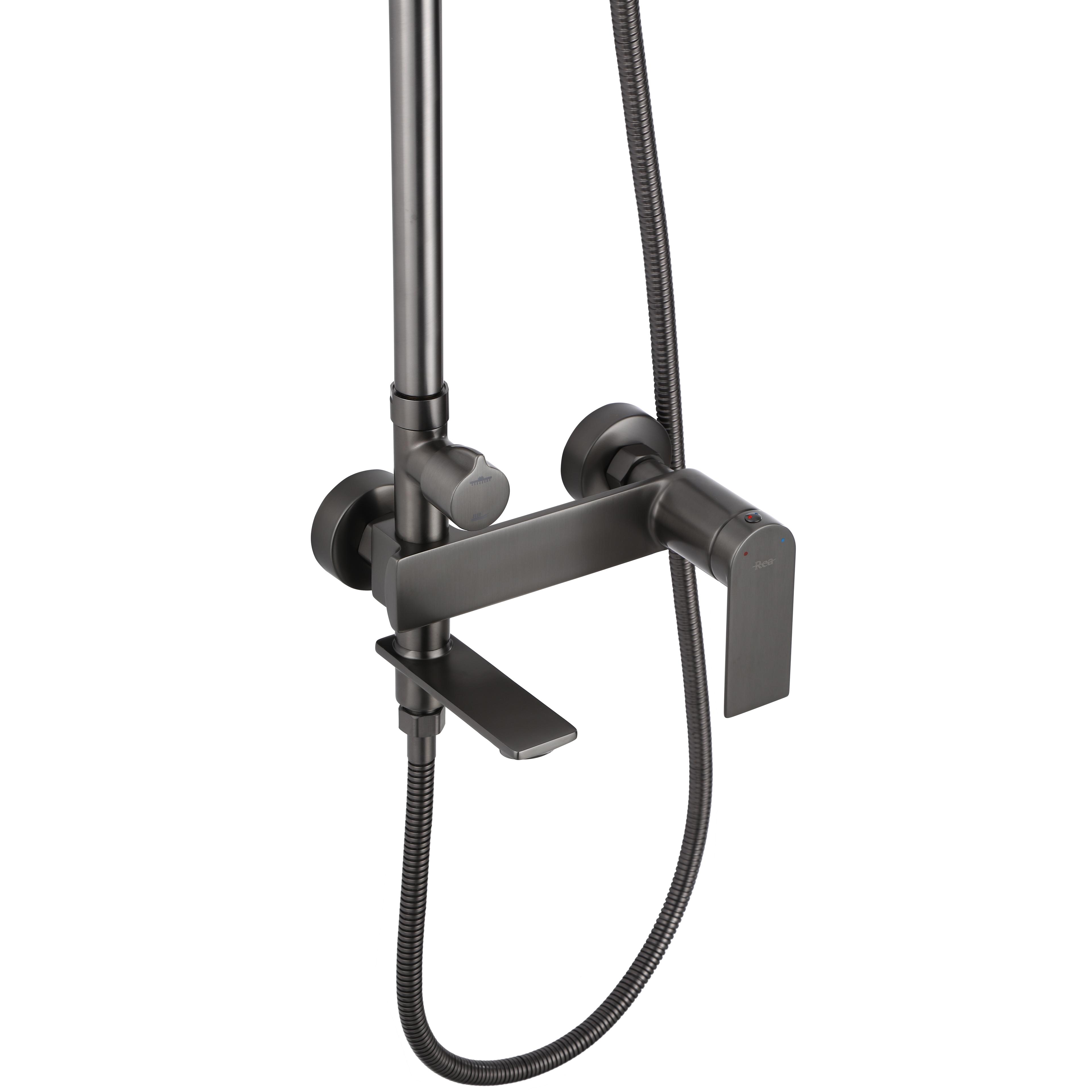 Shower set REA STORM Titanium