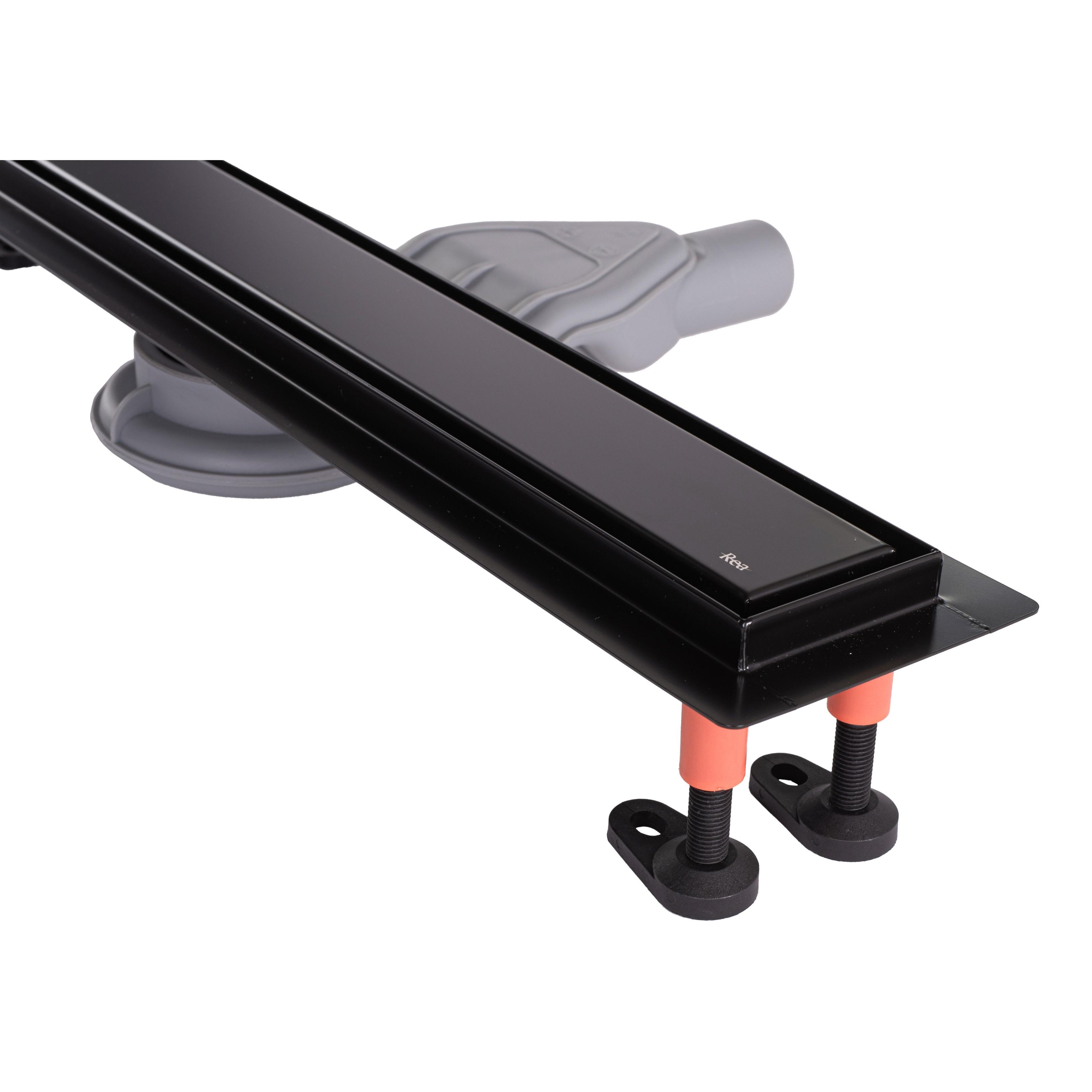 Odpływ Liniowy Rea Neox Superflow Czarny 70