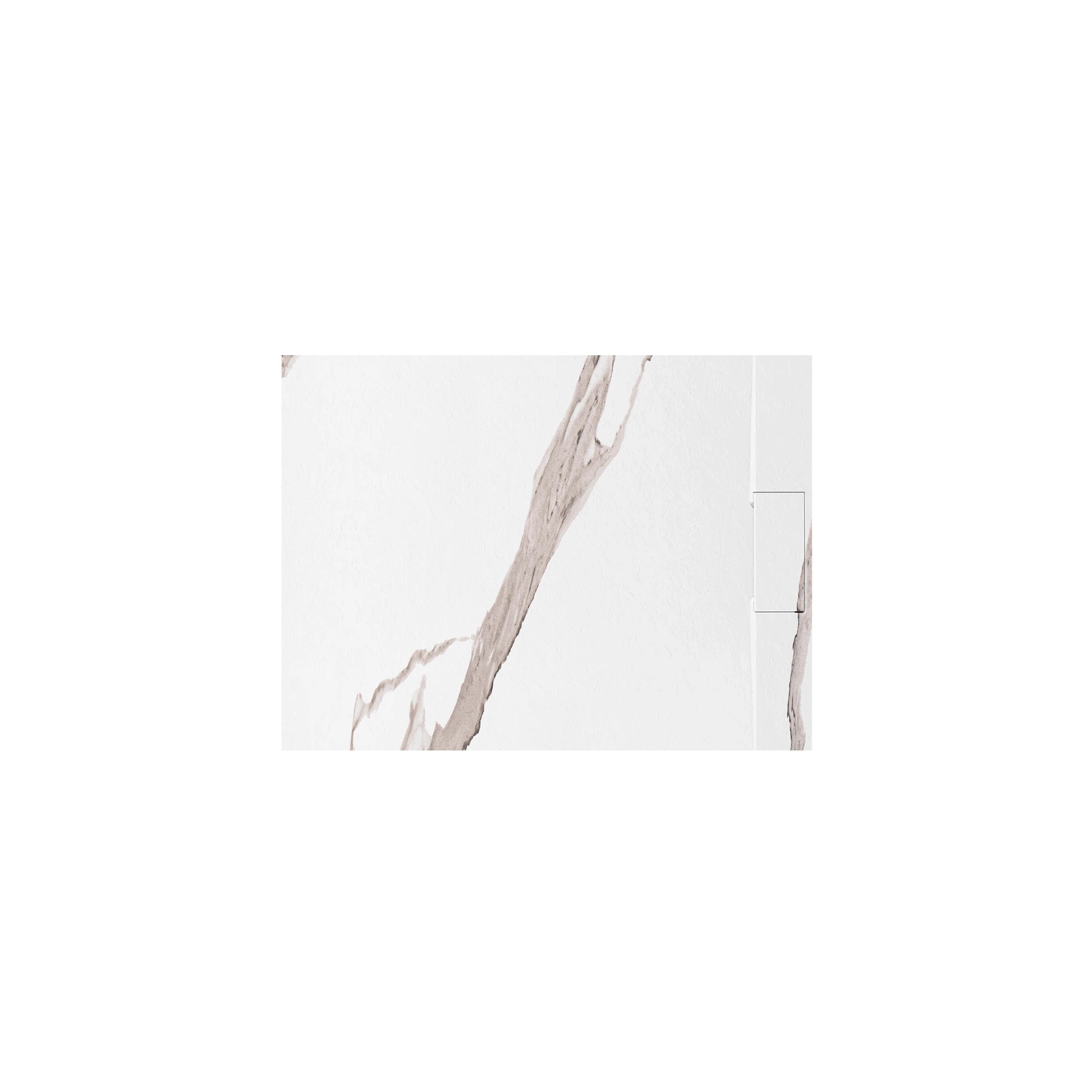 Basalt CARRARA ΛΕΥΚΗ θήκη ντουζιέρας 90x120