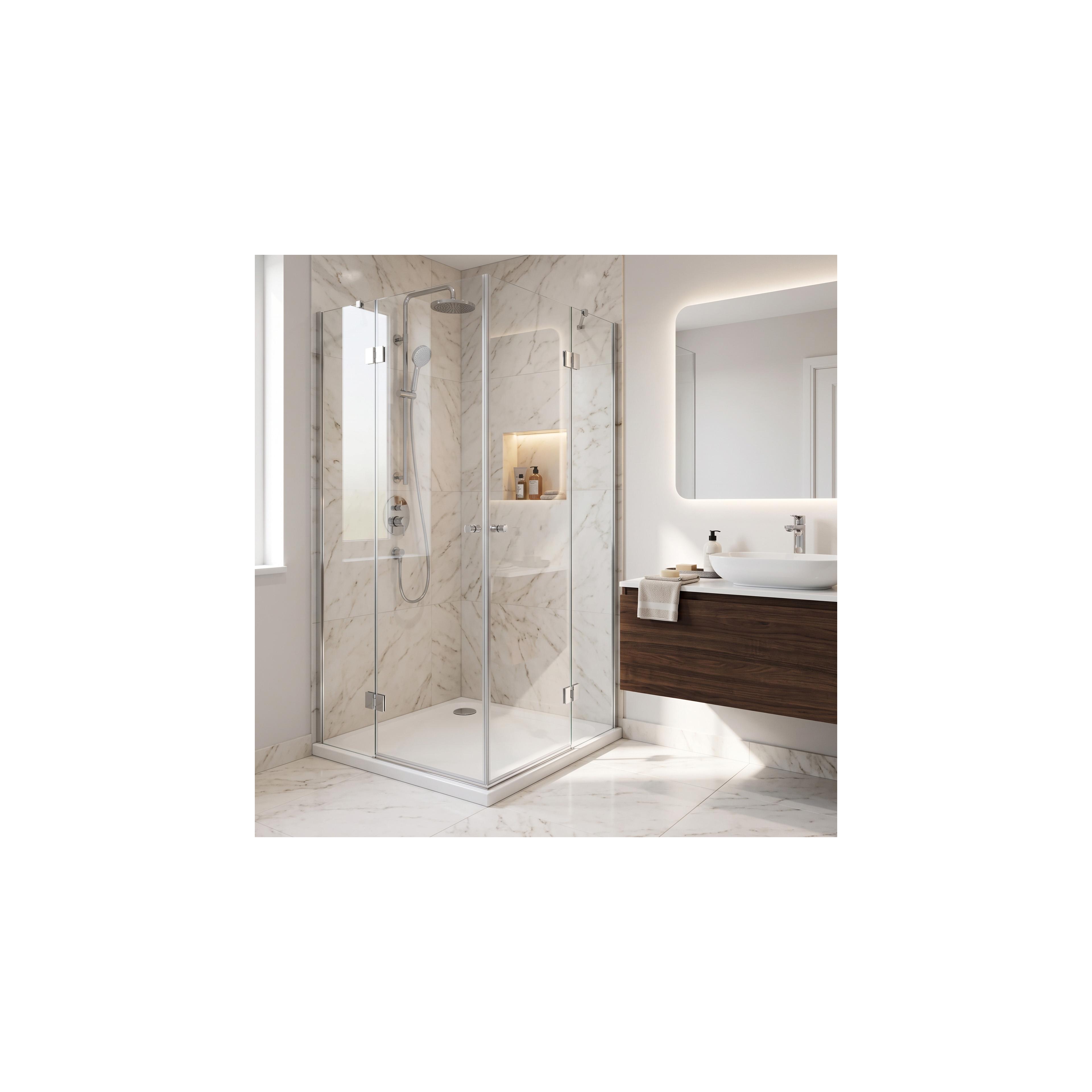 Akrylatbalja för dusch Rea Belmond vit 90x90 Chrome
