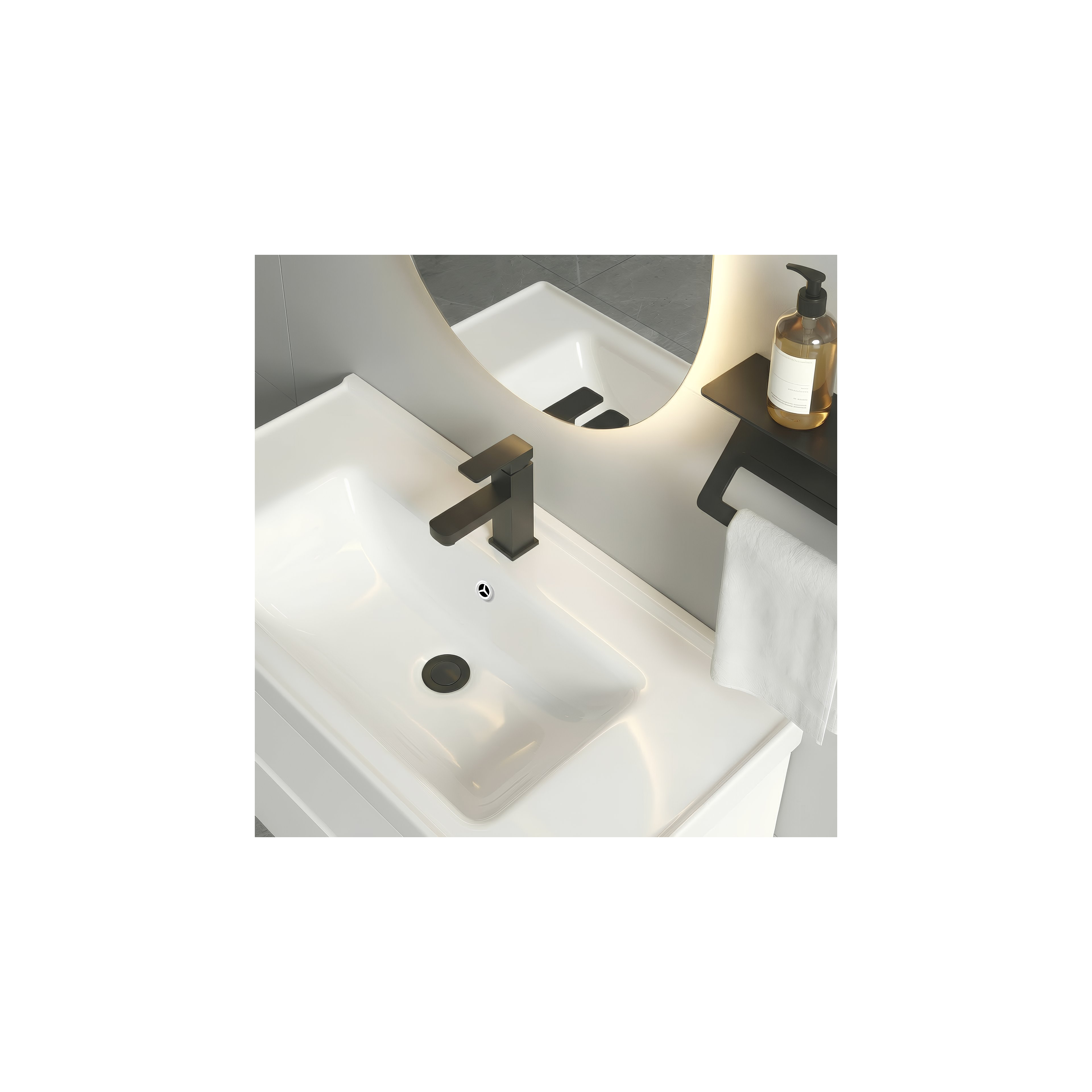 Комплект мебели за баня с мивка Toledo 60cm White