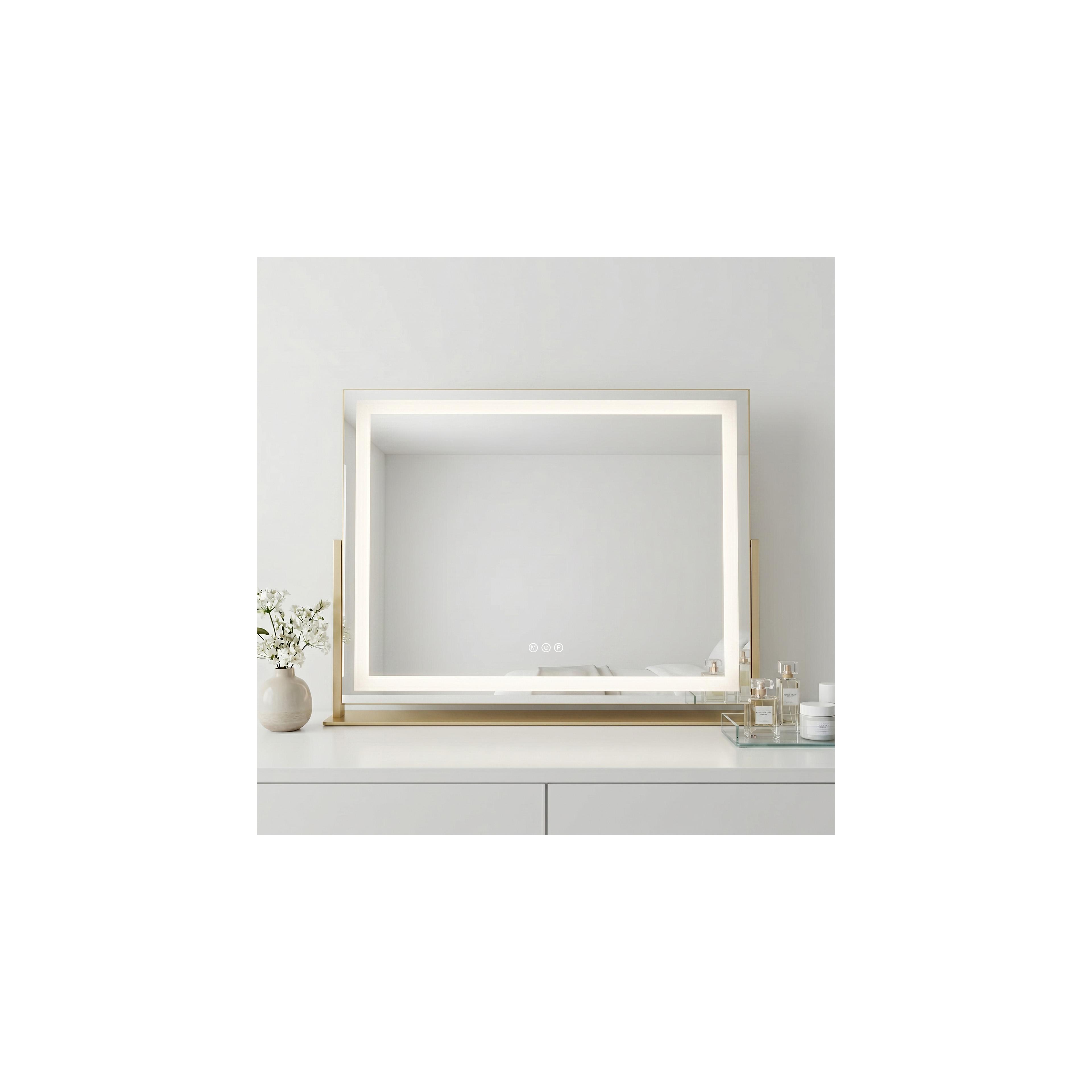 Spiegel LED STUDIO L.Gold 58x45