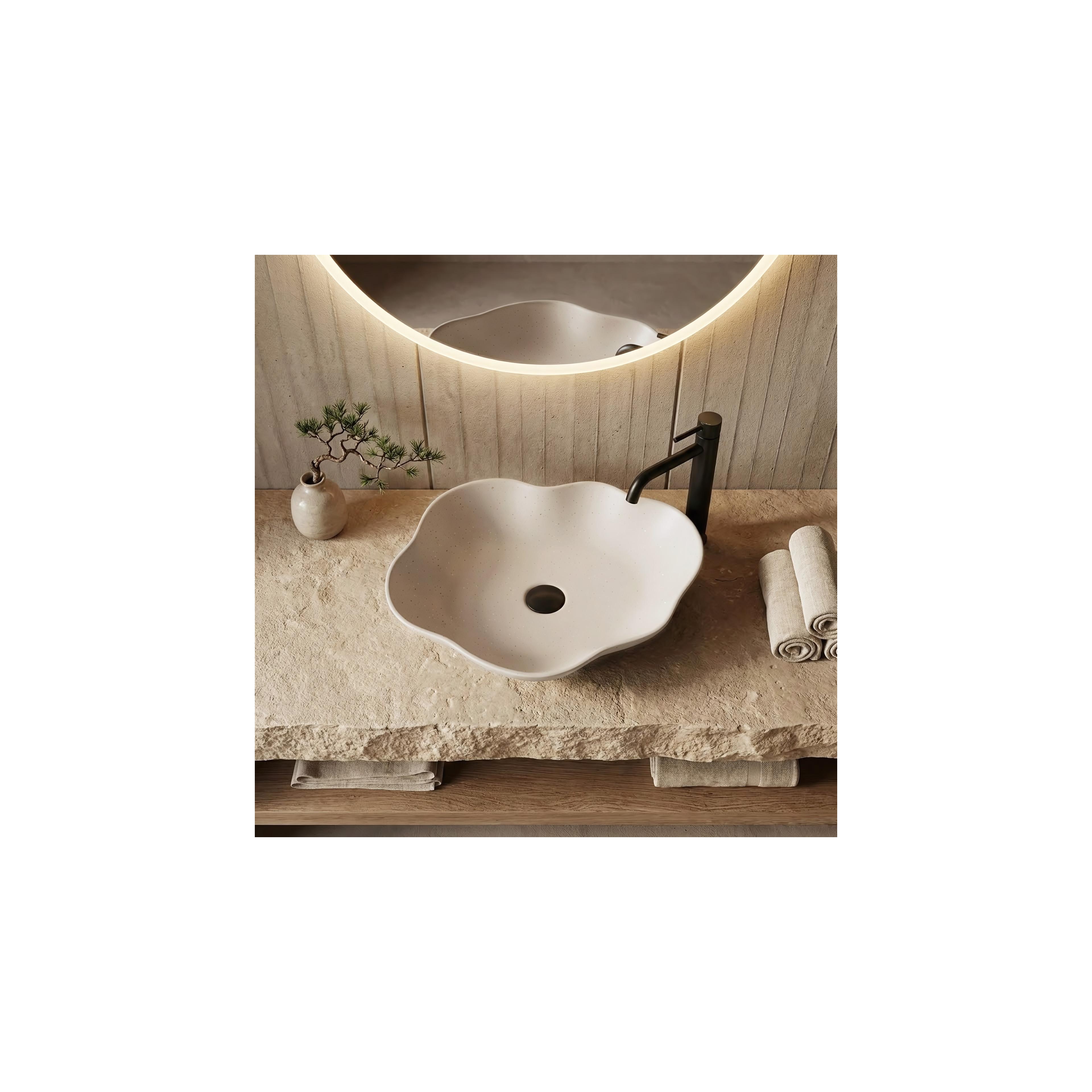Umywalka nablatowa Rea Pearl Warm