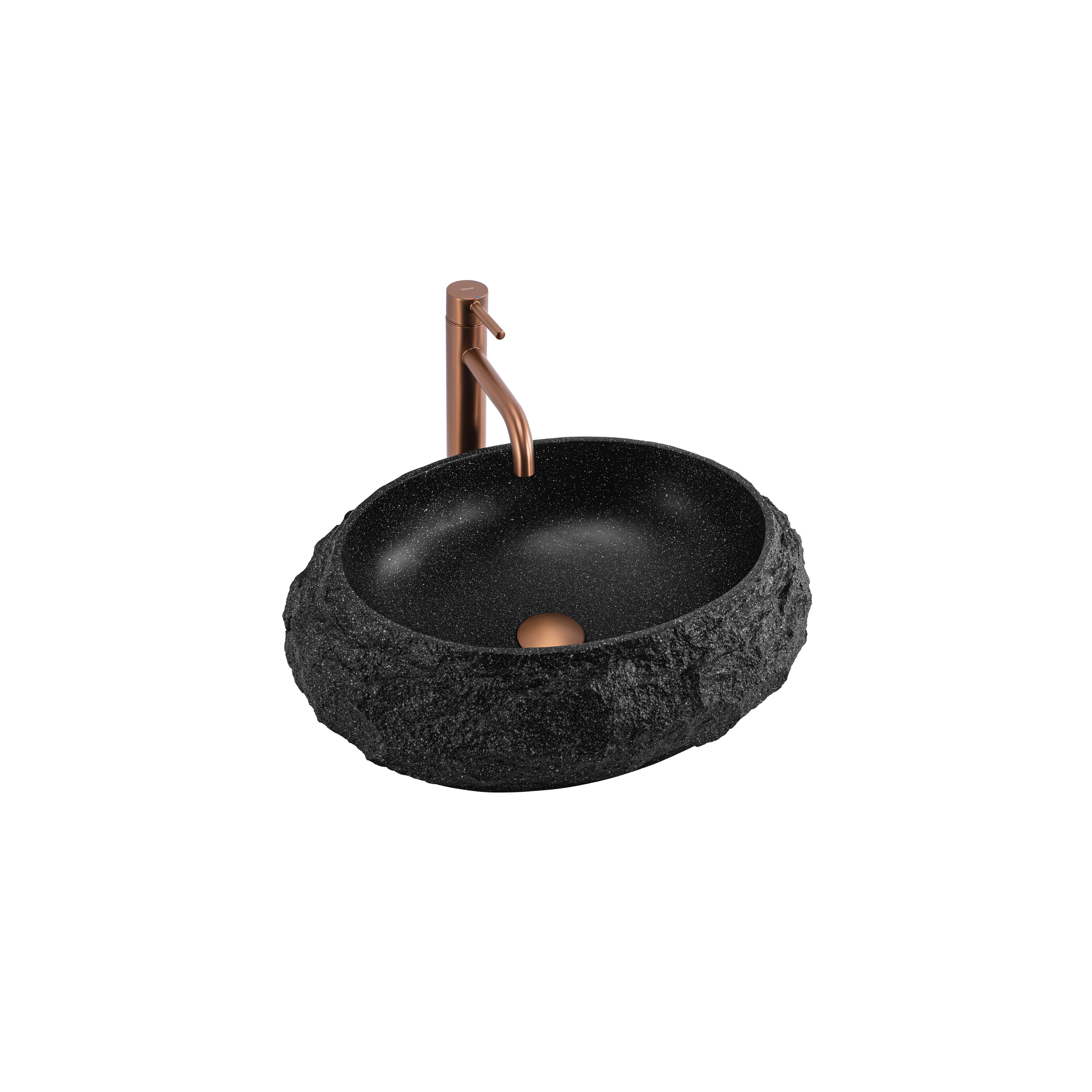 Aufsatzwaschbecken Rea Mika Black
