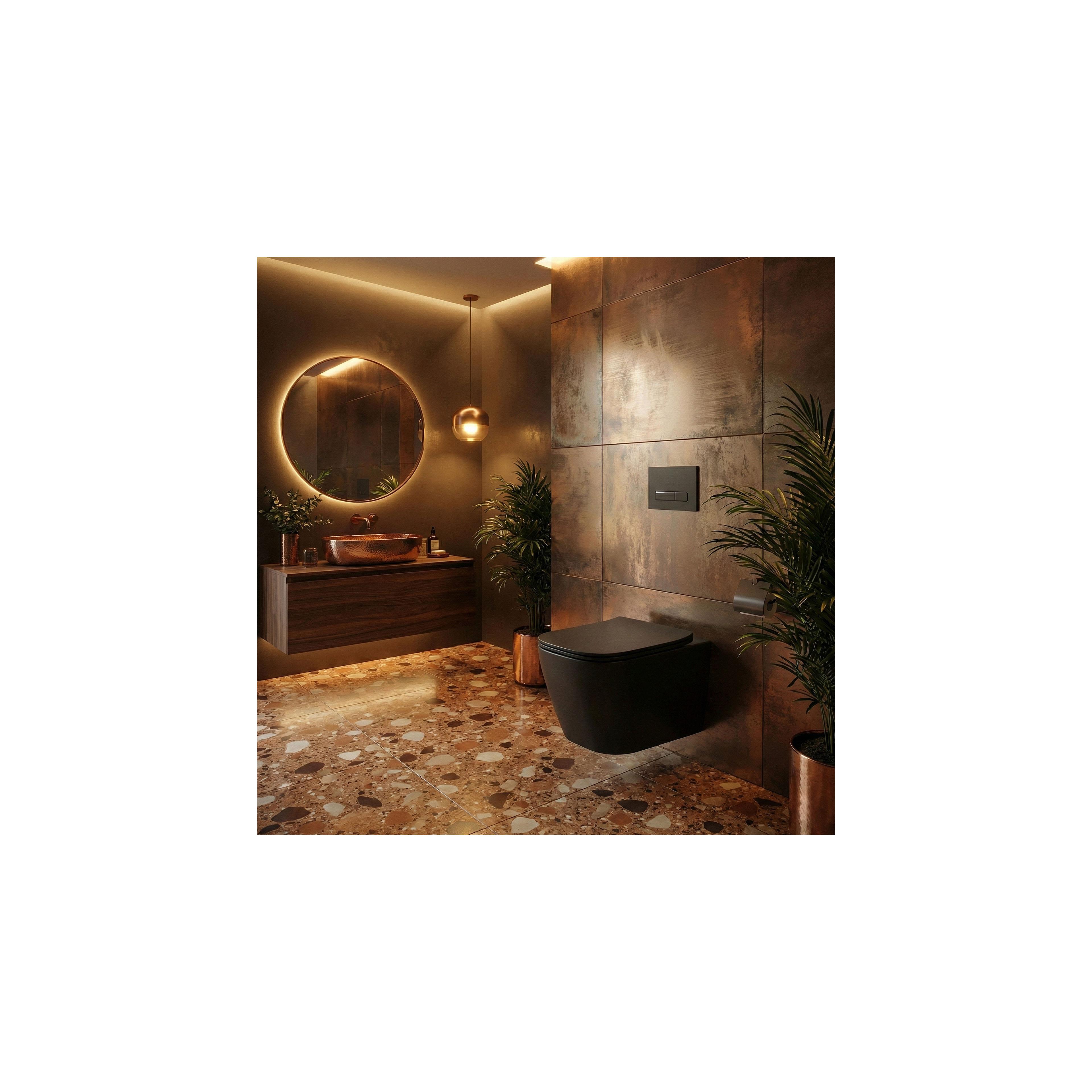 Toilet bowl Rea Julio Black Matt