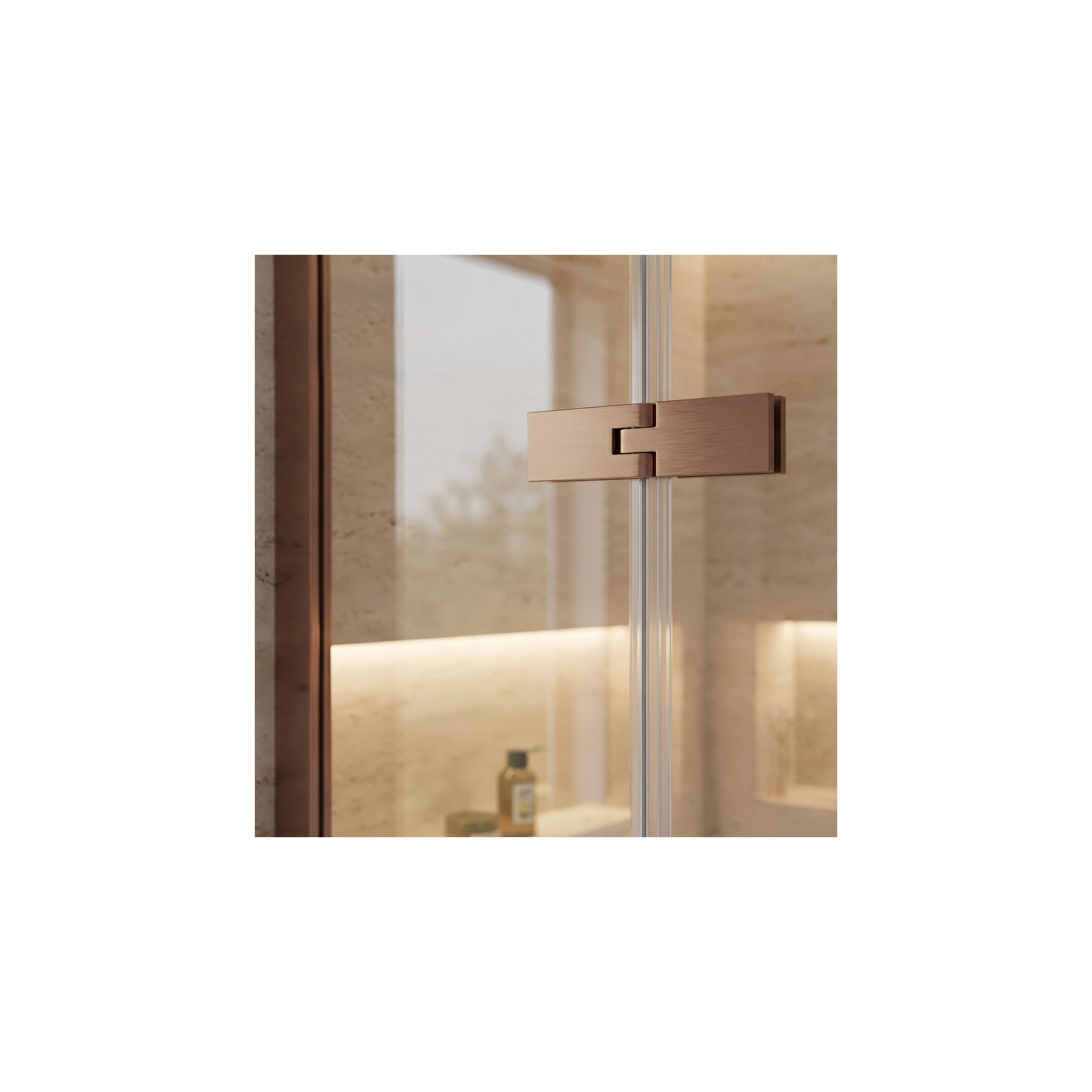 Duschkabine Rea Bruno 120x90 Brush Copper