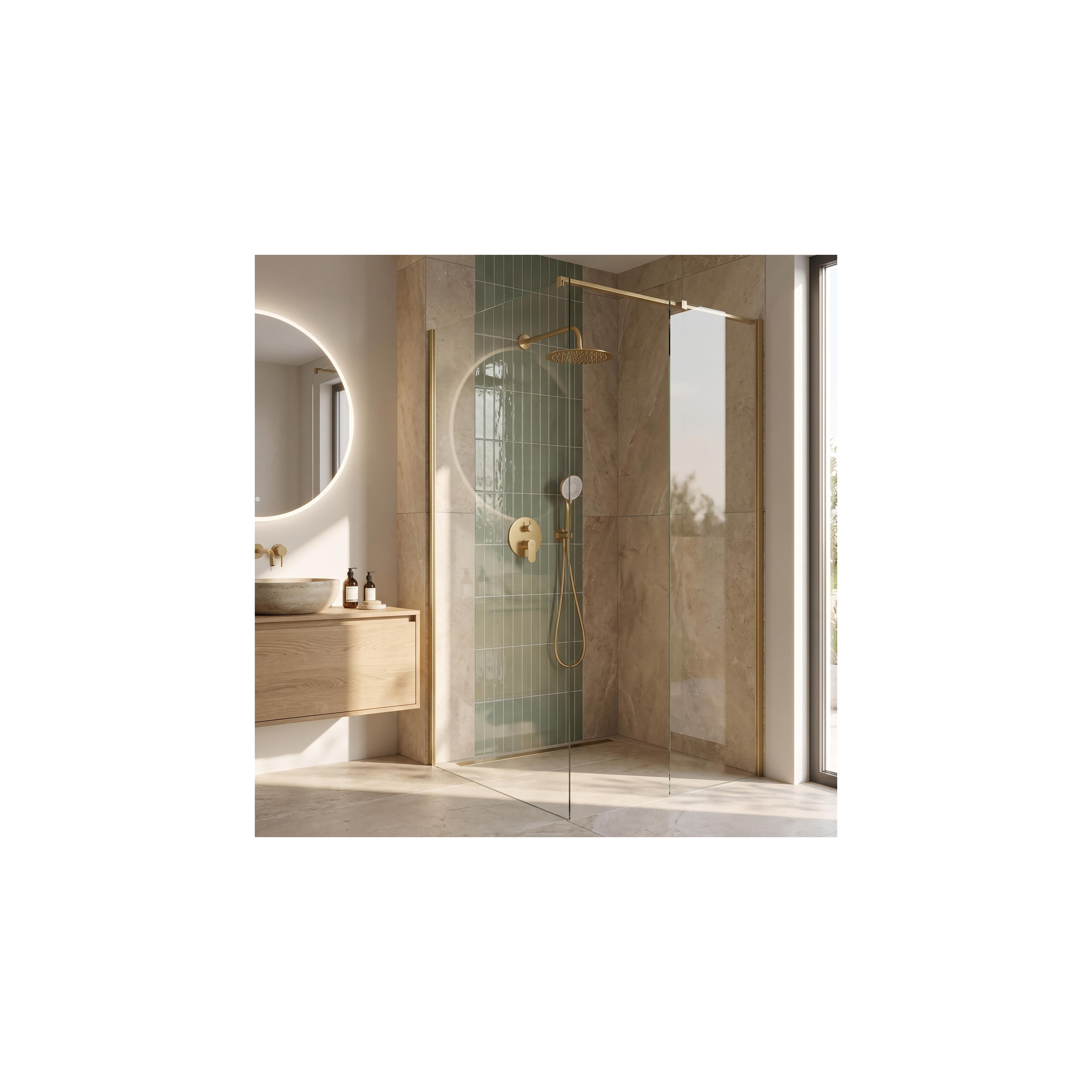Shower system Rea Drop Brush Gold + BOX